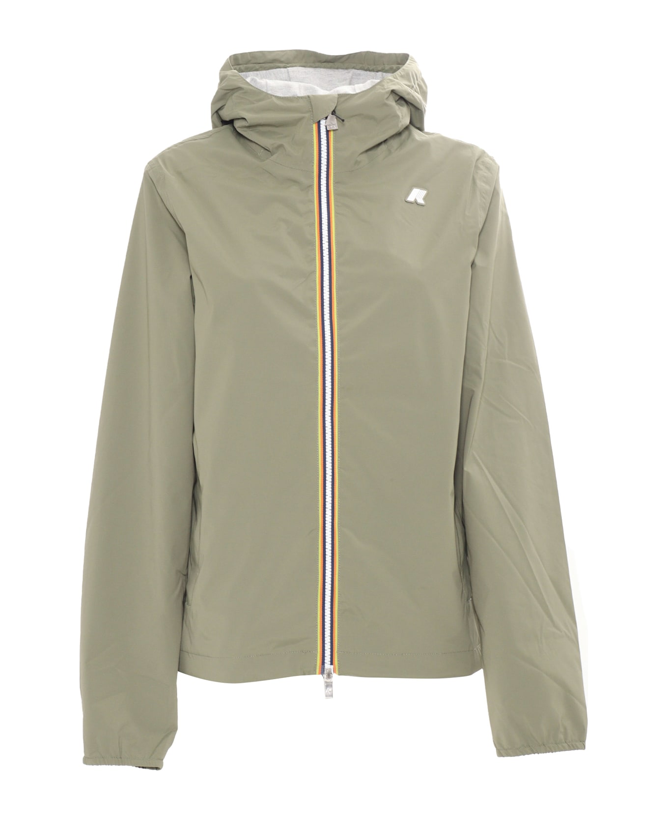 K-Way Jack Stretch Nylon Jersey Down Jacket - GREEN