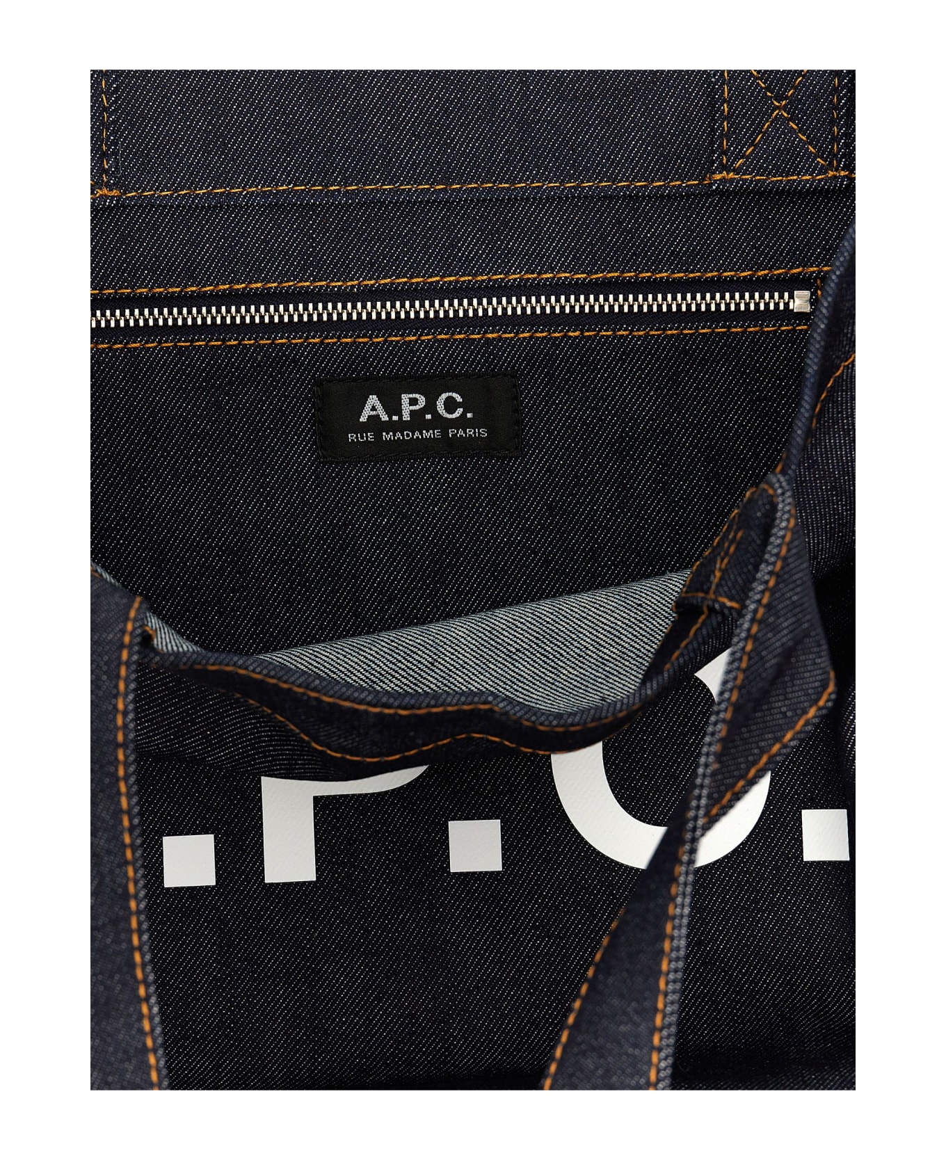 A.P.C. 'axel' Shopping Bag - Blue