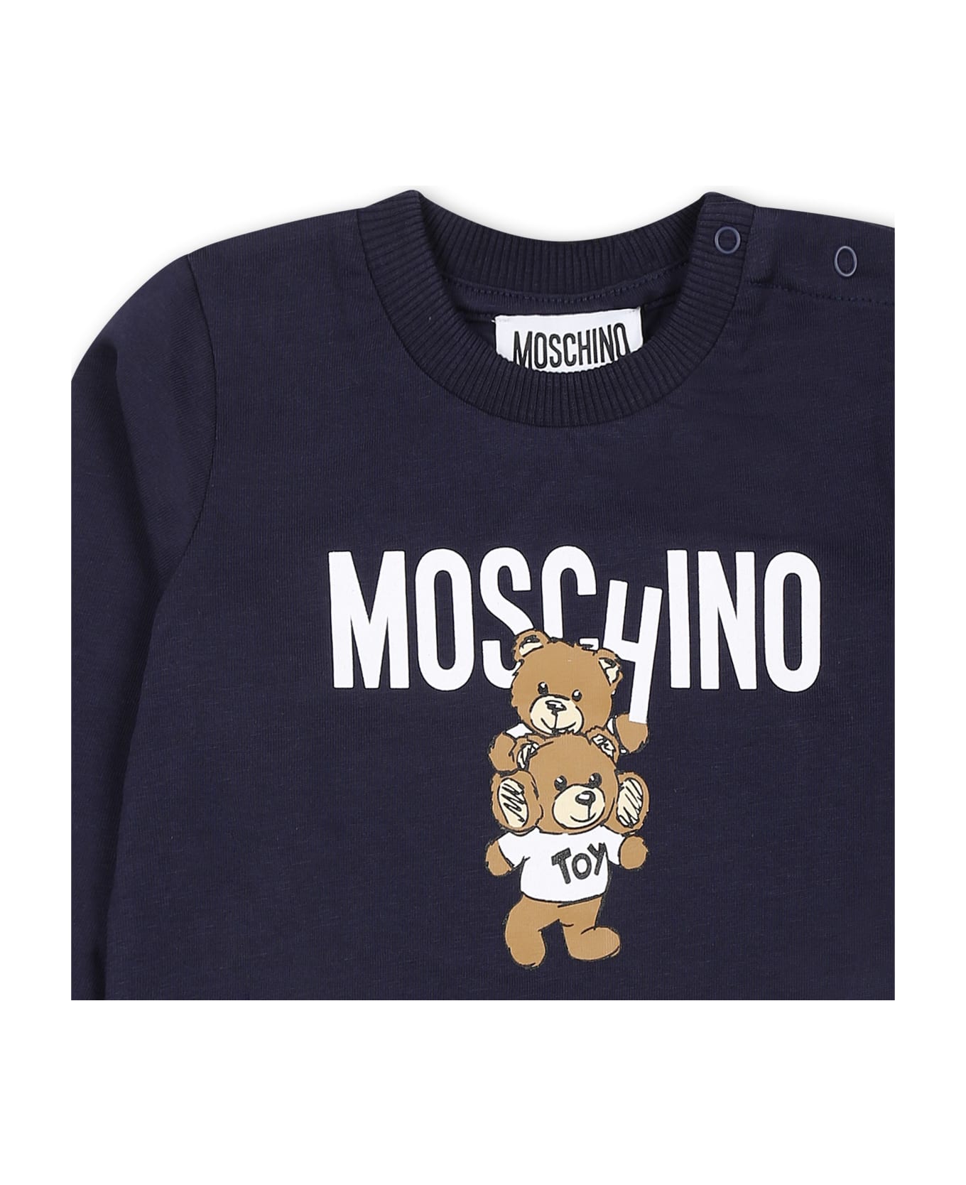 Moschino Blue T-shirt For Babykids With Teddy Bear - Blue