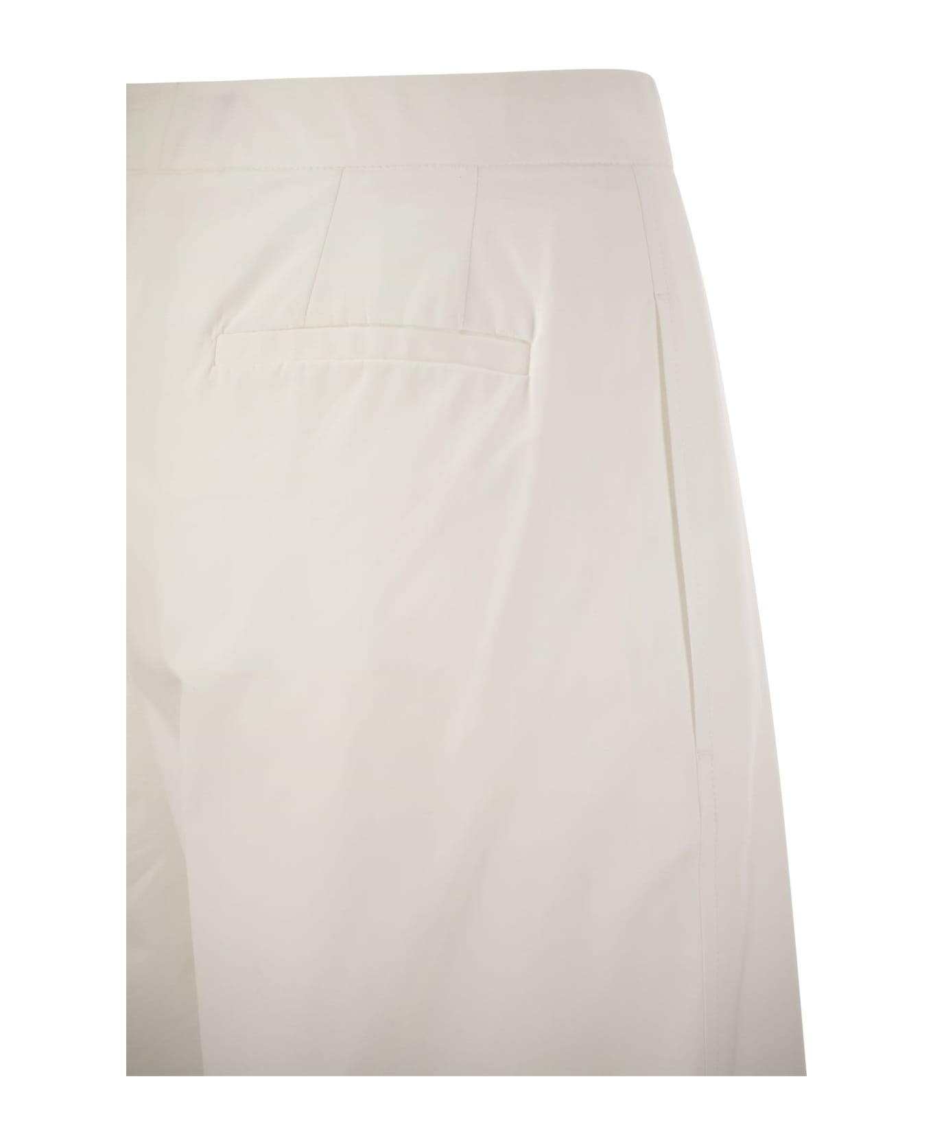 Fabiana Filippi Wide Cotton Trousers - White