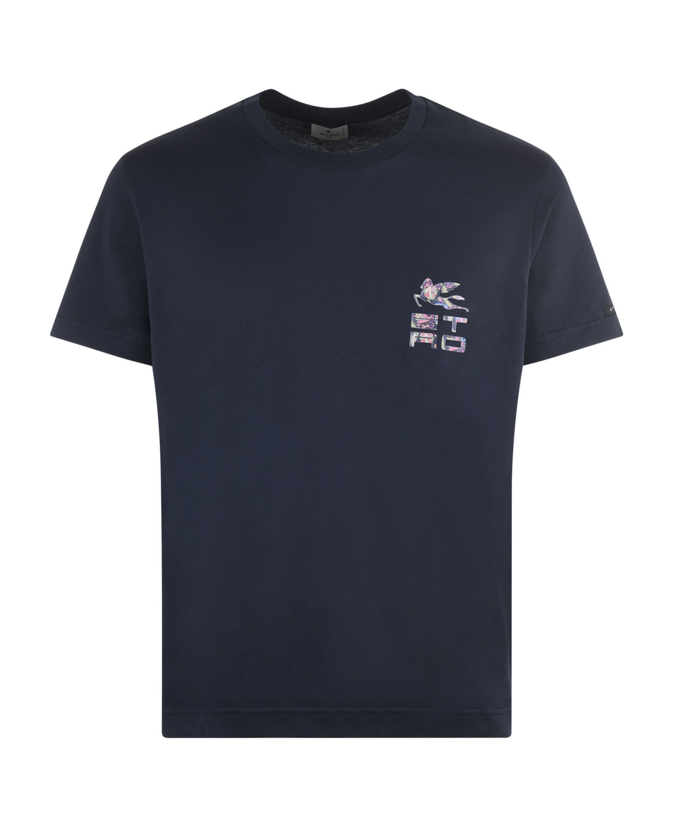 Etro T-shirt Etro In Cotone Disponibile Store Scafati - Blu scuro シャツ