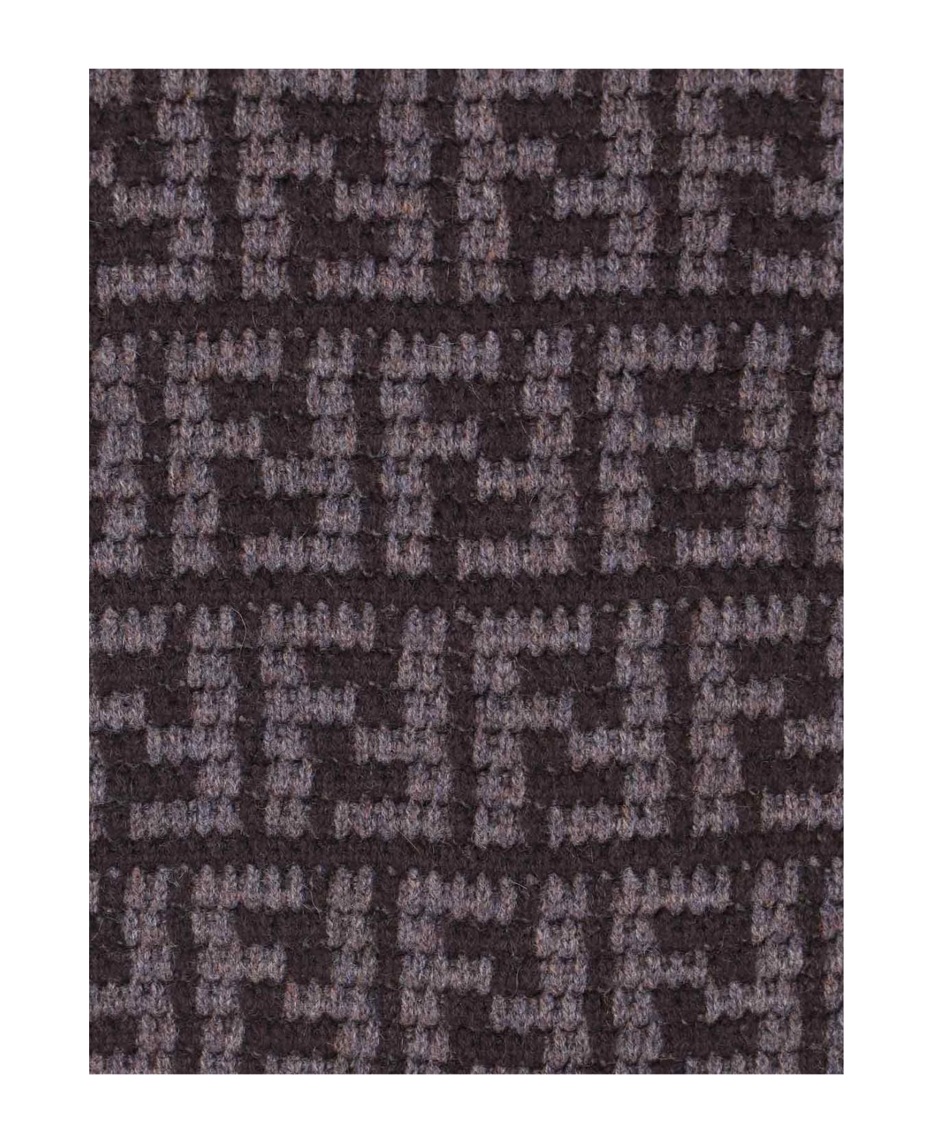 Fendi Embroidered Cashmere Sweater - Cordovan Pecan ニットウェア
