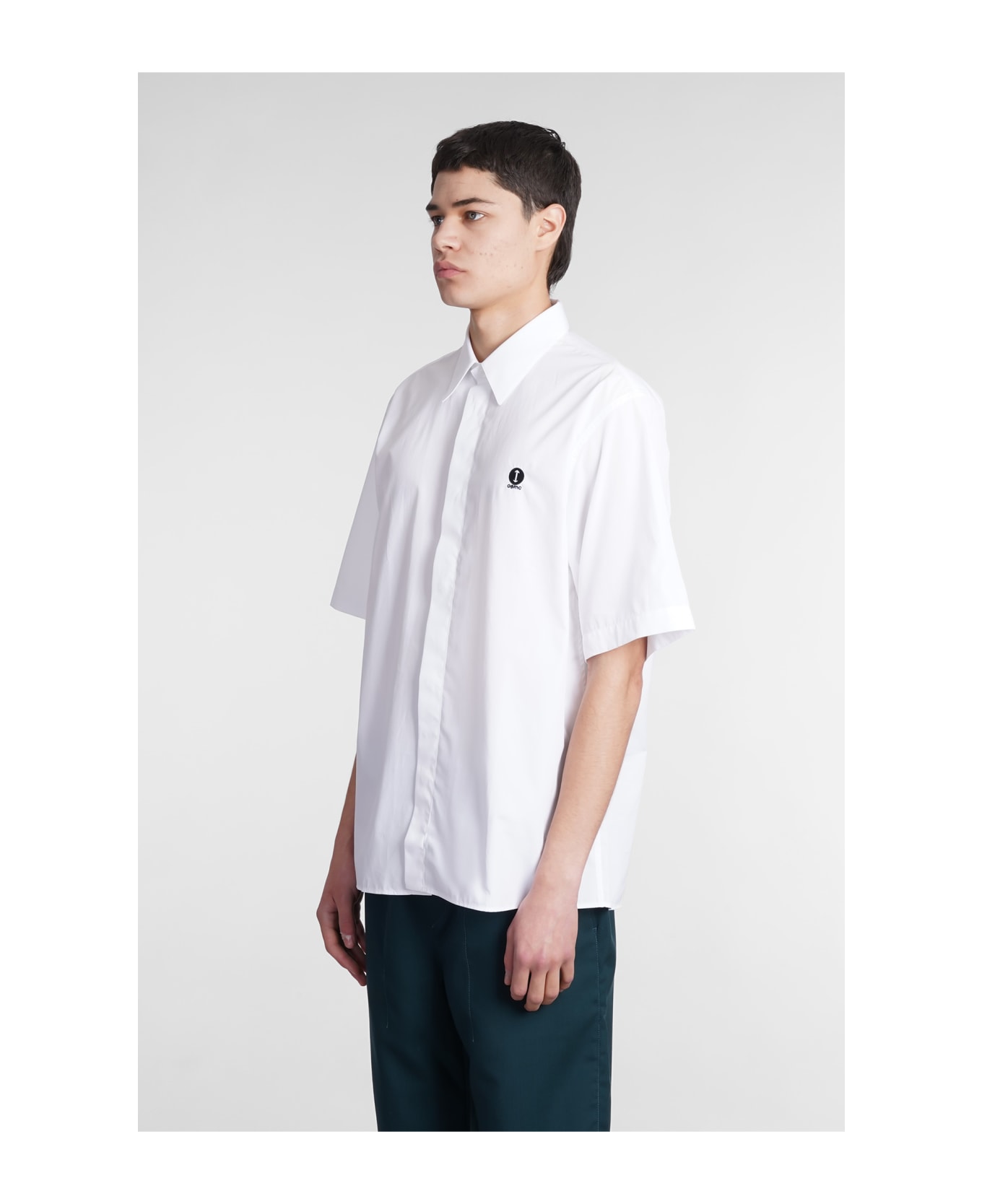OAMC Studio Shirt In White Cotton - white