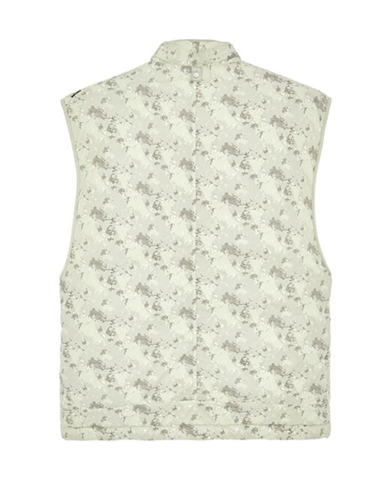 Stone Island Printed Brushed Gilet - Green