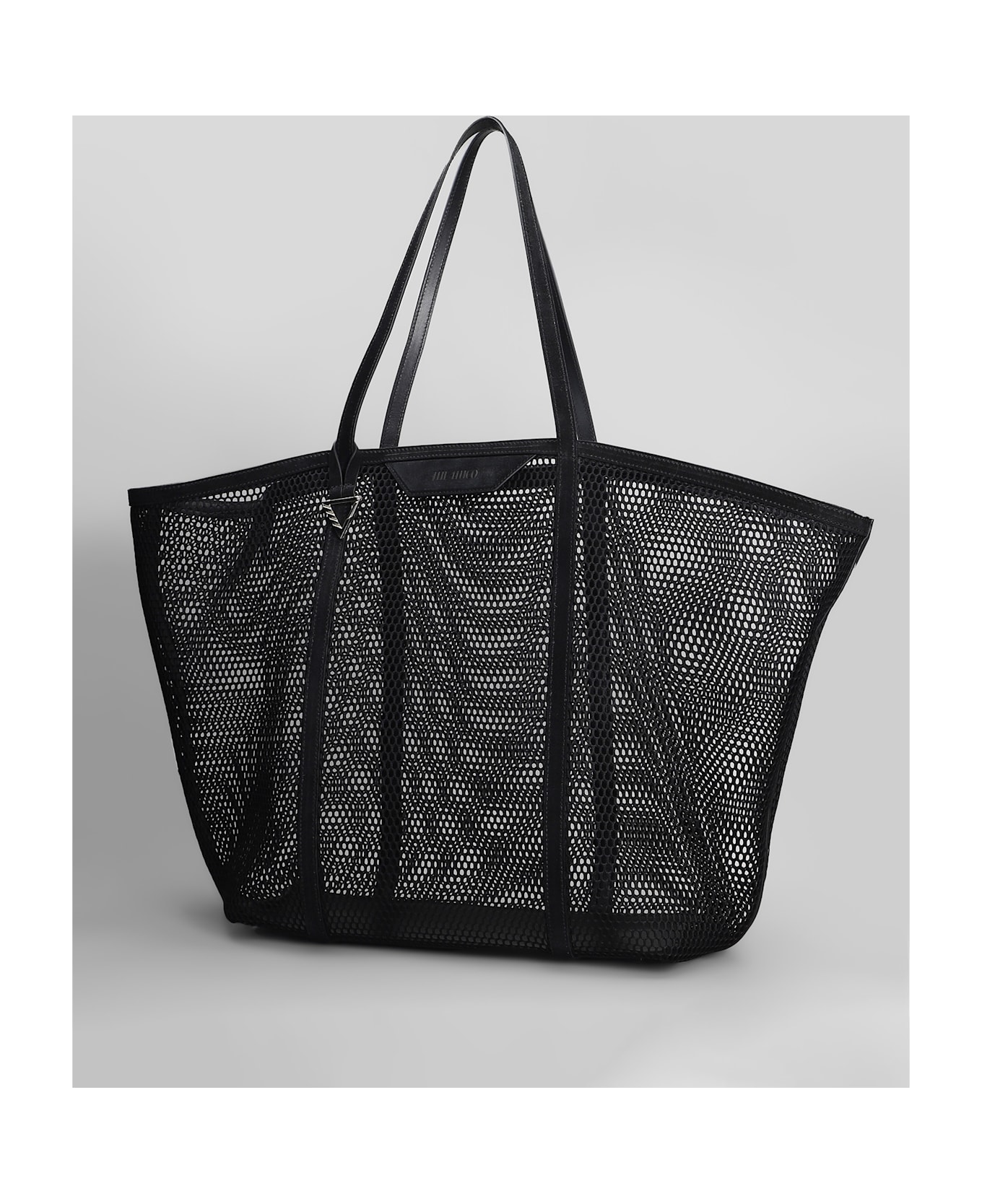 The Attico Via Del Mare Tote In Black Polyester - black