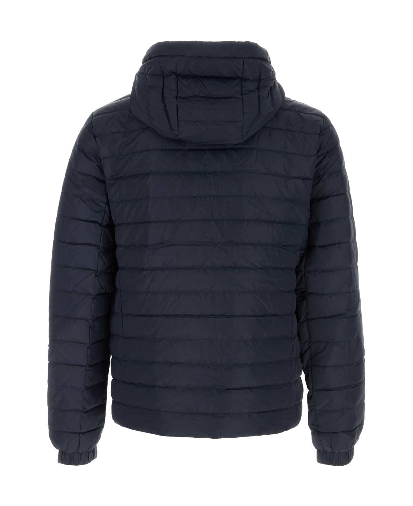 Refrigiwear Navy Blue Nylon Summer Down Jacket - DARKBLUE