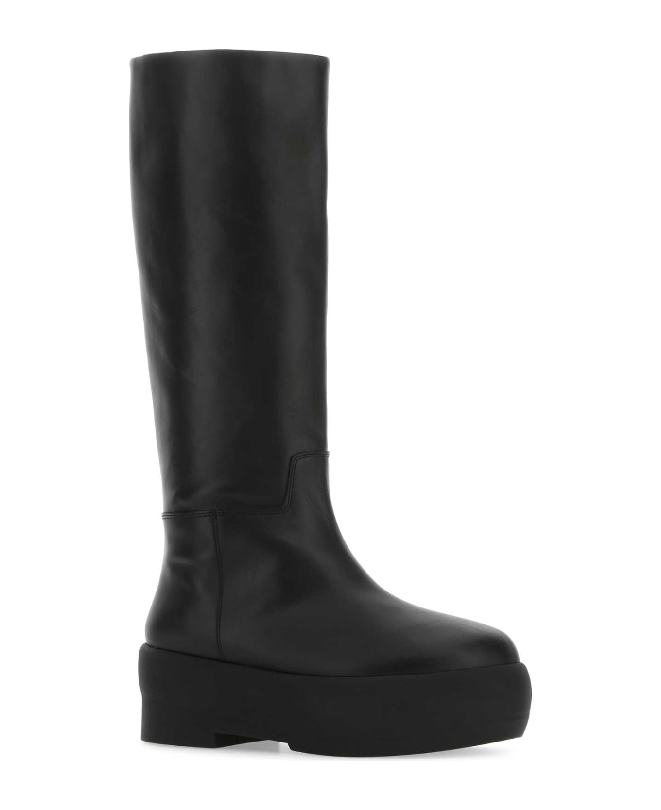 GIA BORGHINI Black Leather Gia 16 Boots - 5000