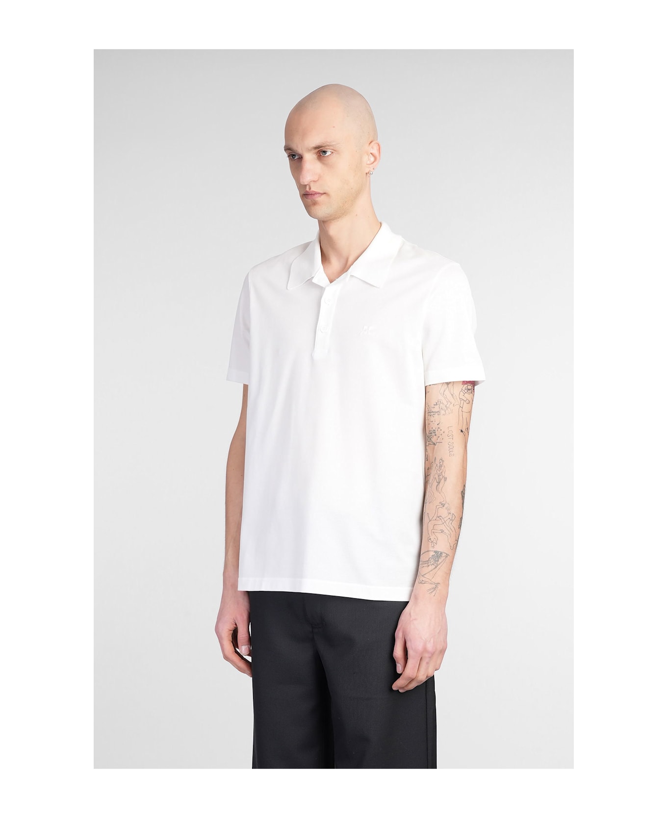 Courrèges Polo In Beige Cotton - beige