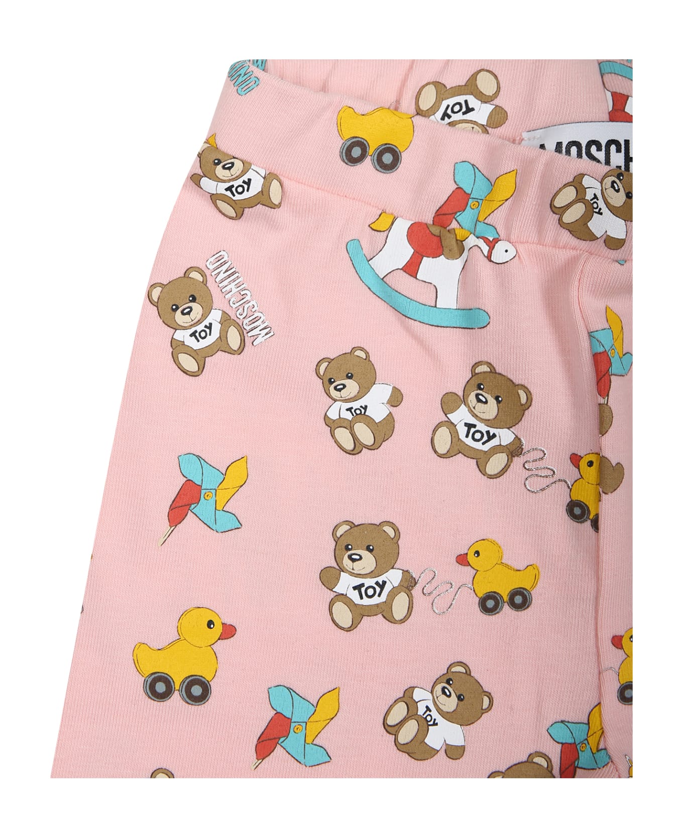 Moschino Multicolor Set For Baby Girl With Teddy Bear And Ducks - PINK/WHITE