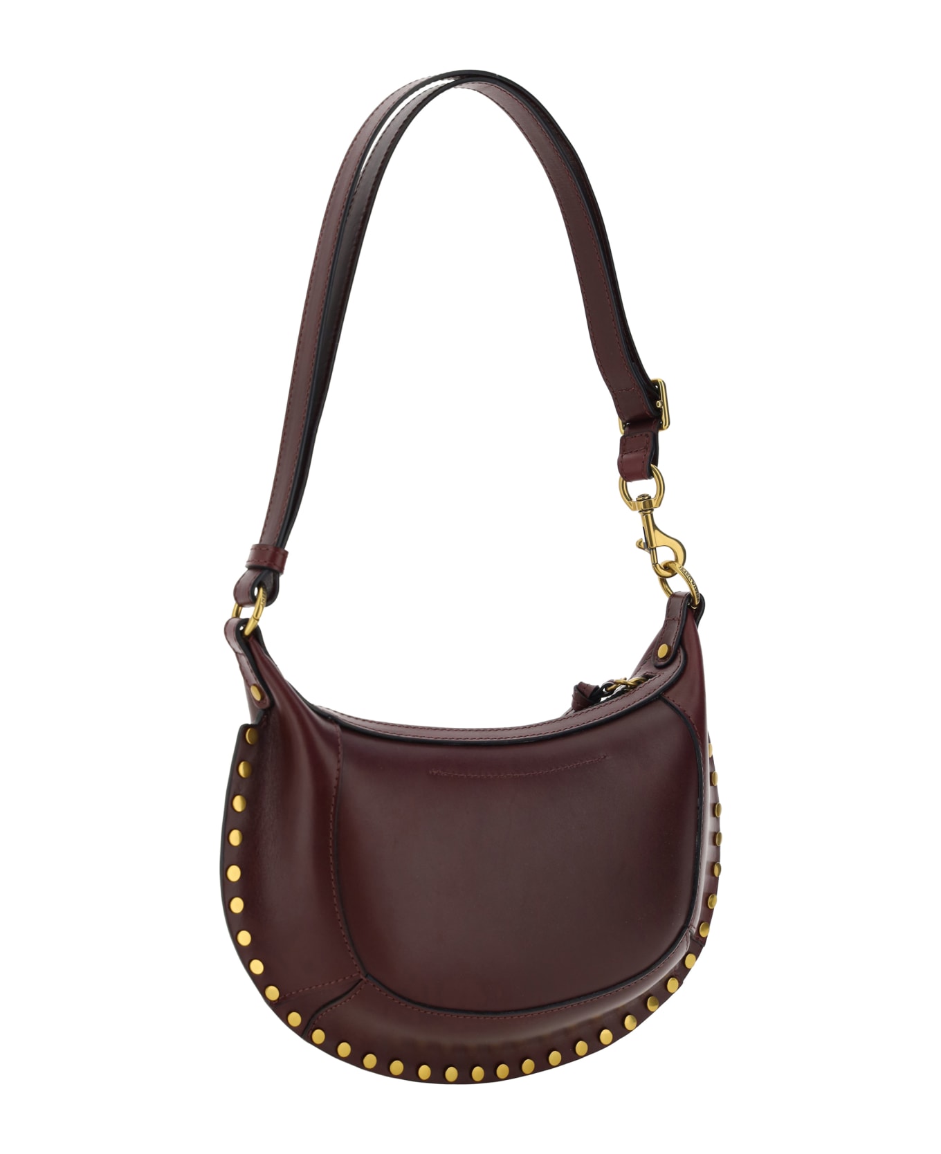Isabel Marant Oskan Moon Shoulder Bag - Burgundy