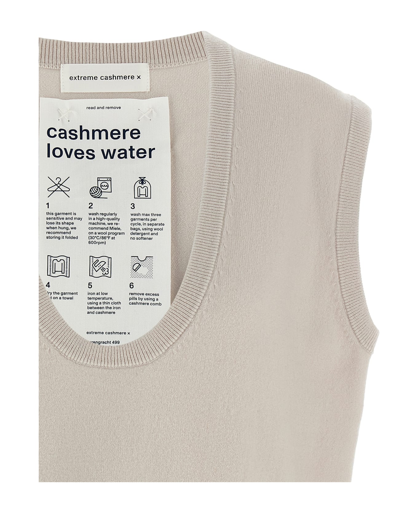 Extreme Cashmere 
n.423 Lord
 Vest - Beige