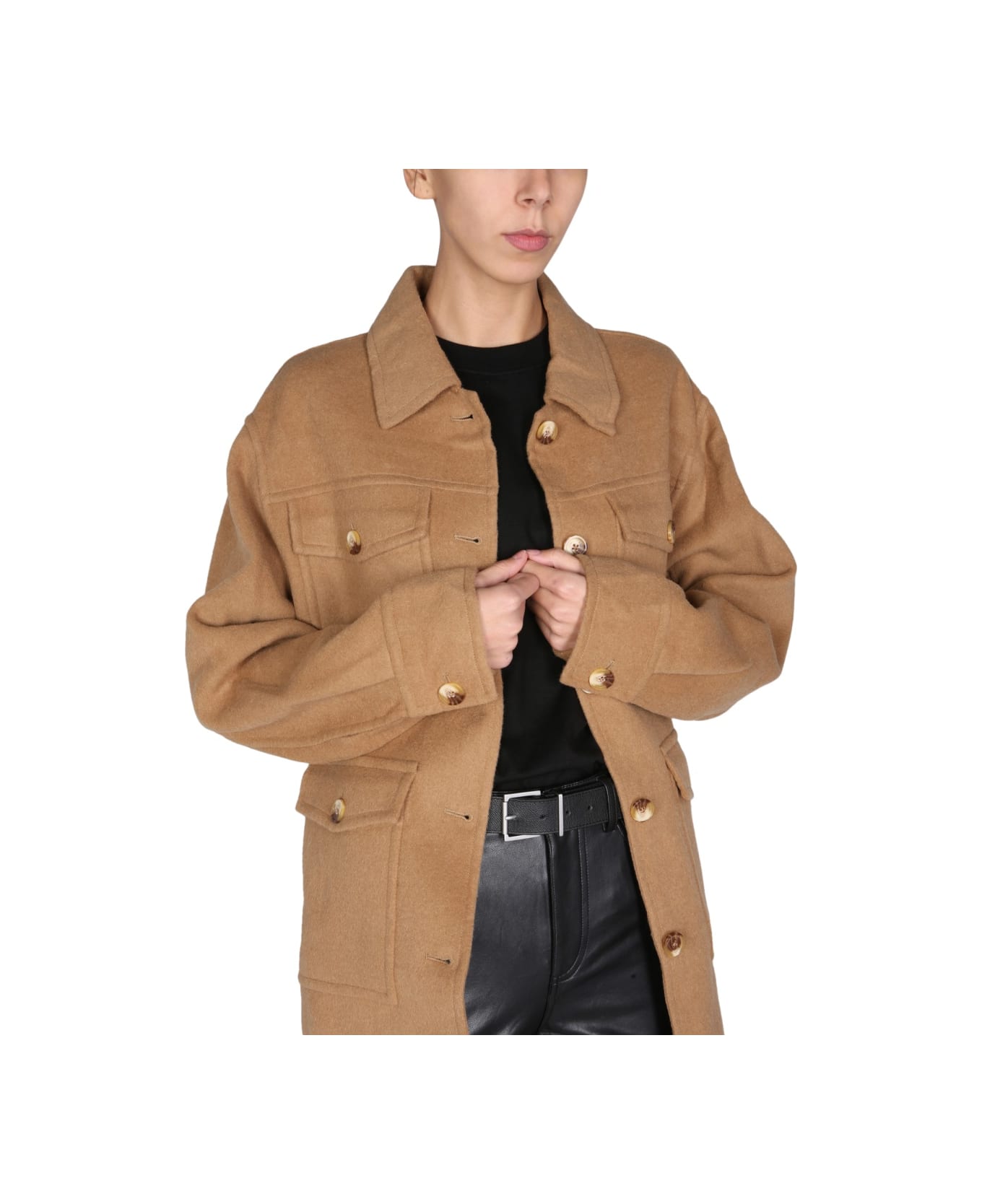 Michael Kors Shirt Jacket - BEIGE