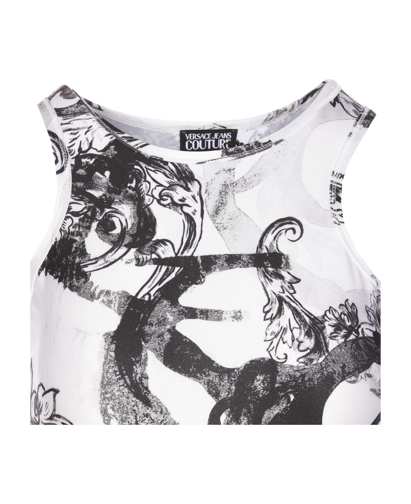 Versace Jeans Couture Watercolor Couture Top - White