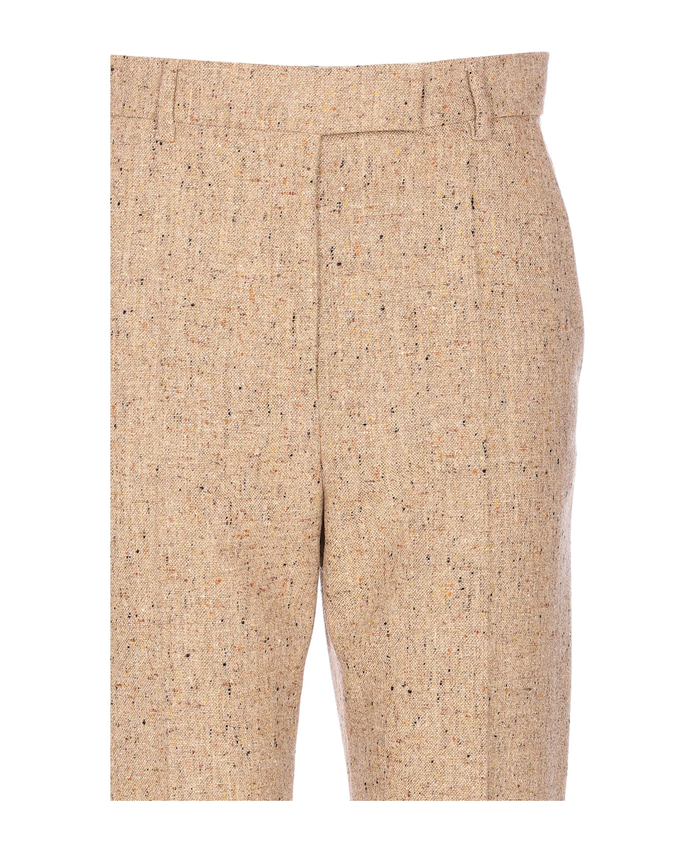 Valentino Garavani Bottonato Natte' Pants - Beige