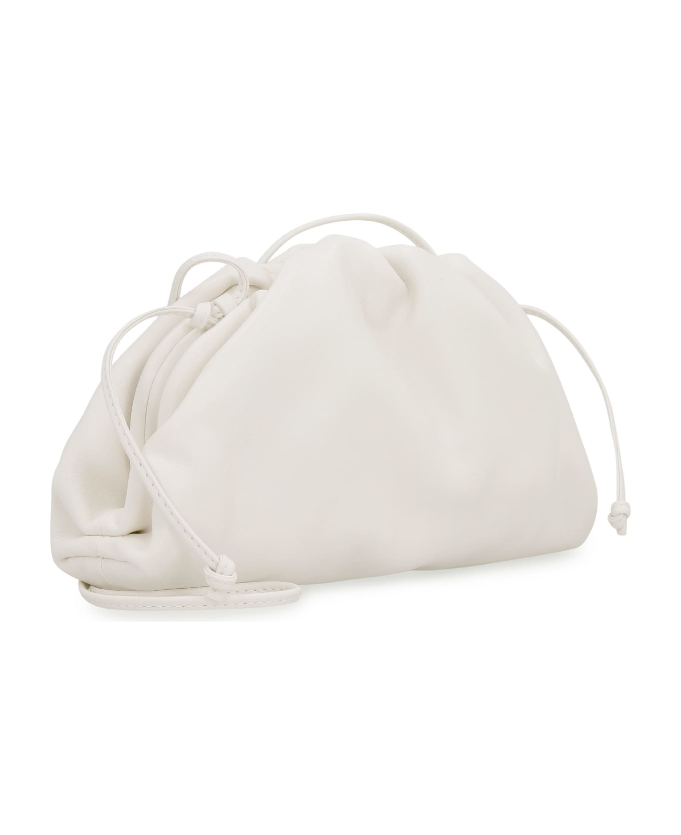 Bottega Veneta Leather Mini Pouch - White