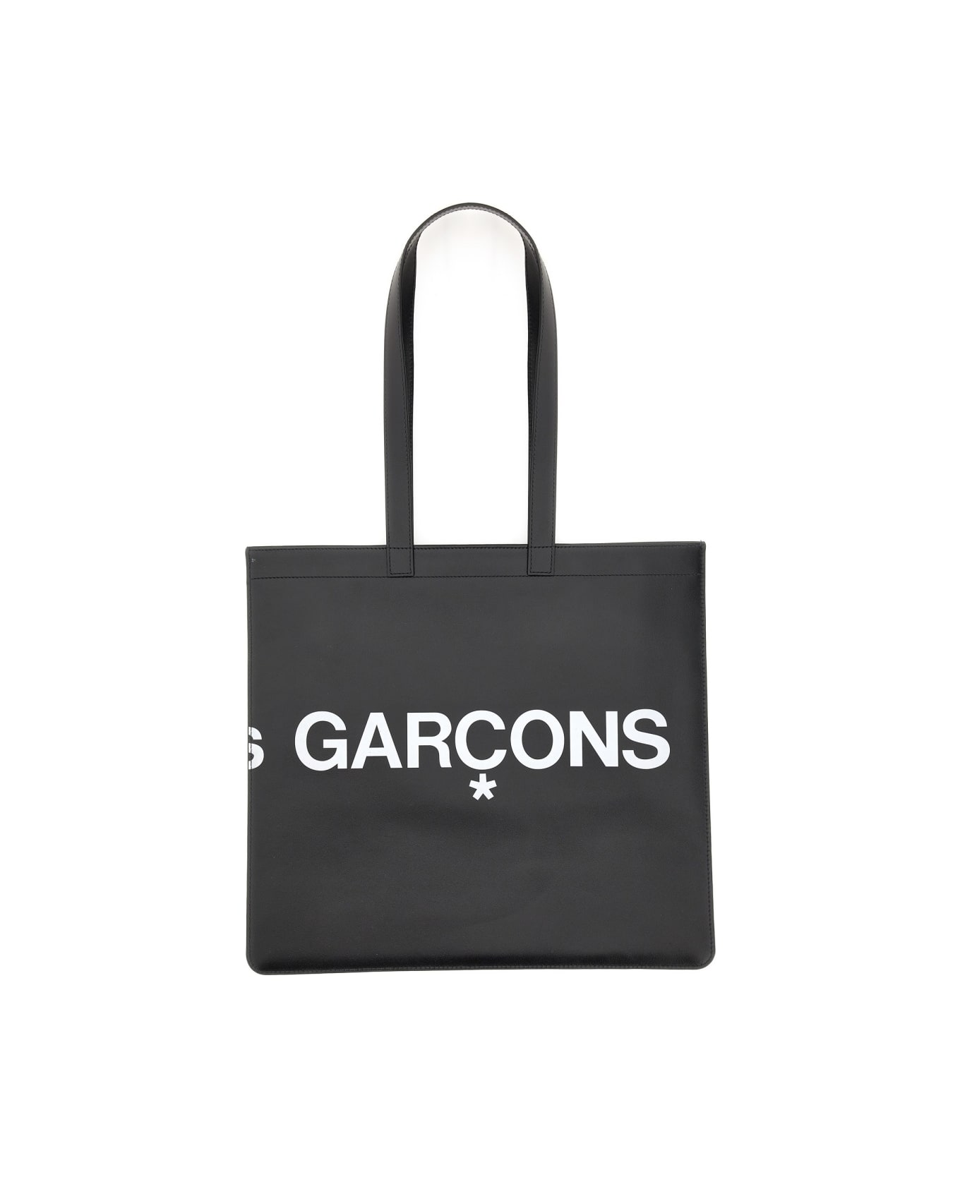 Comme des Garçons Wallet Huge Logo Tote Bag - BLACK トートバッグ