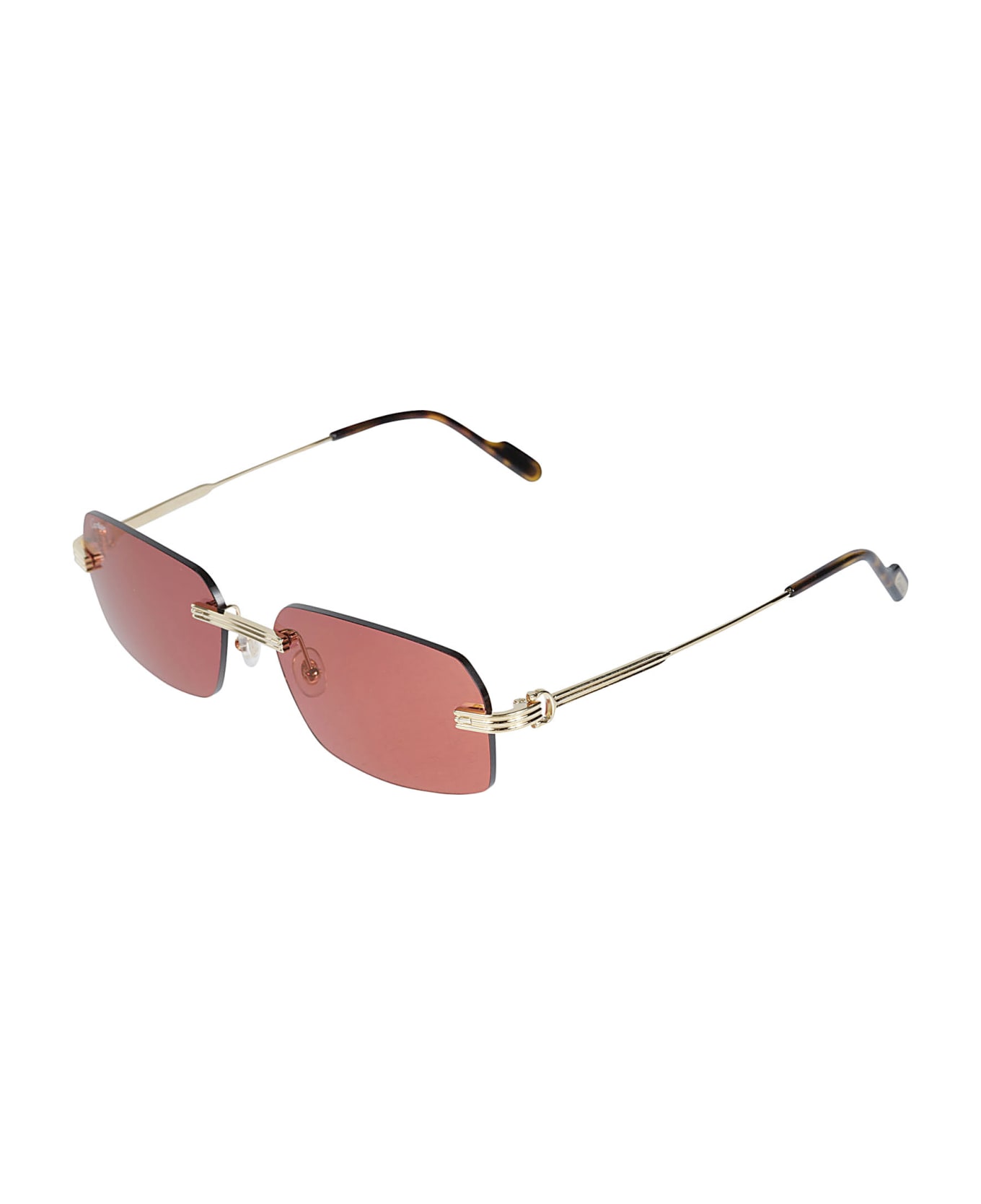 Cartier Eyewear Square Harlyn Sunglasses - Gold