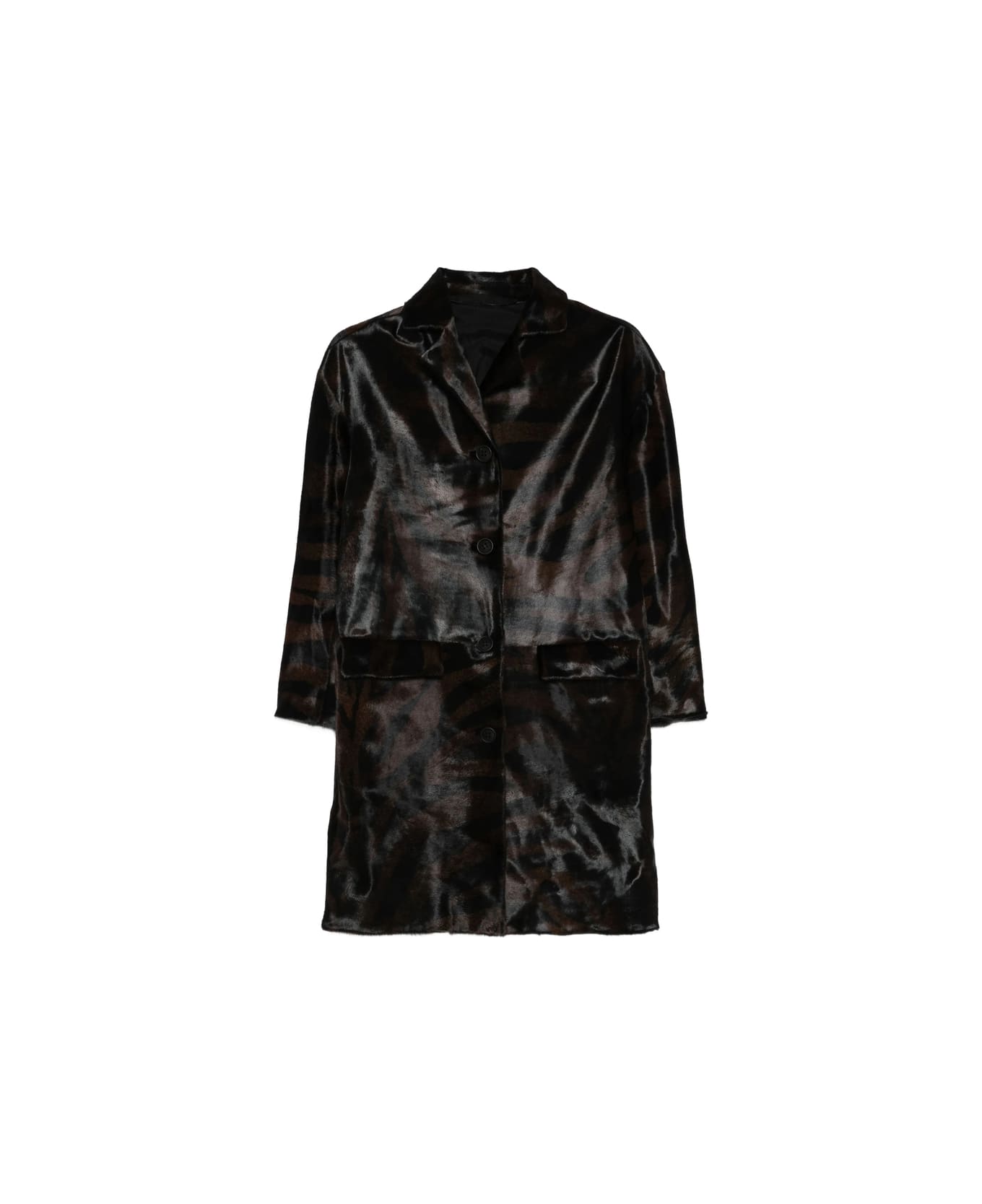 Salvatore Santoro Leather Outerwear - BLACK/BROWN