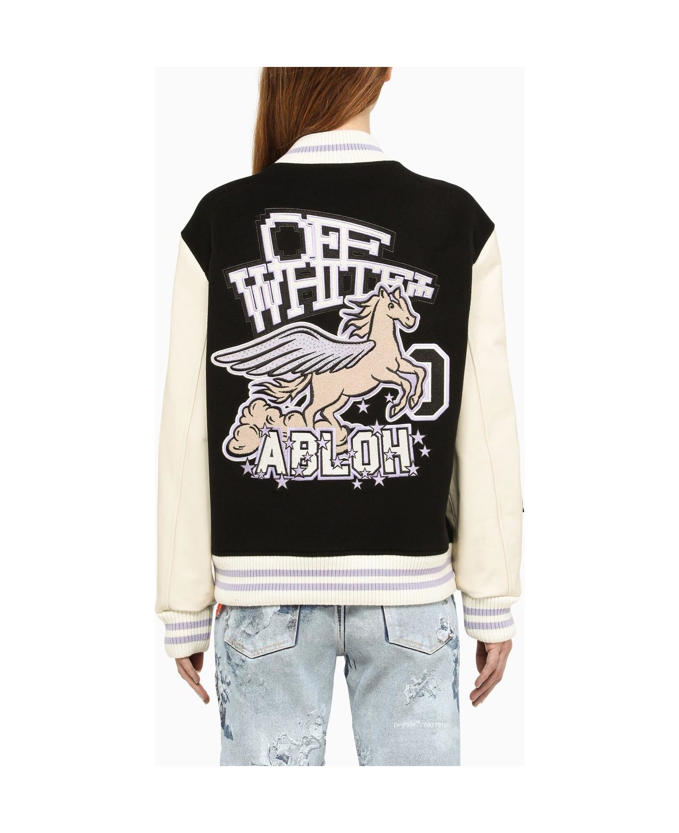 Off-White Varsity Jacket - Black ジャケット