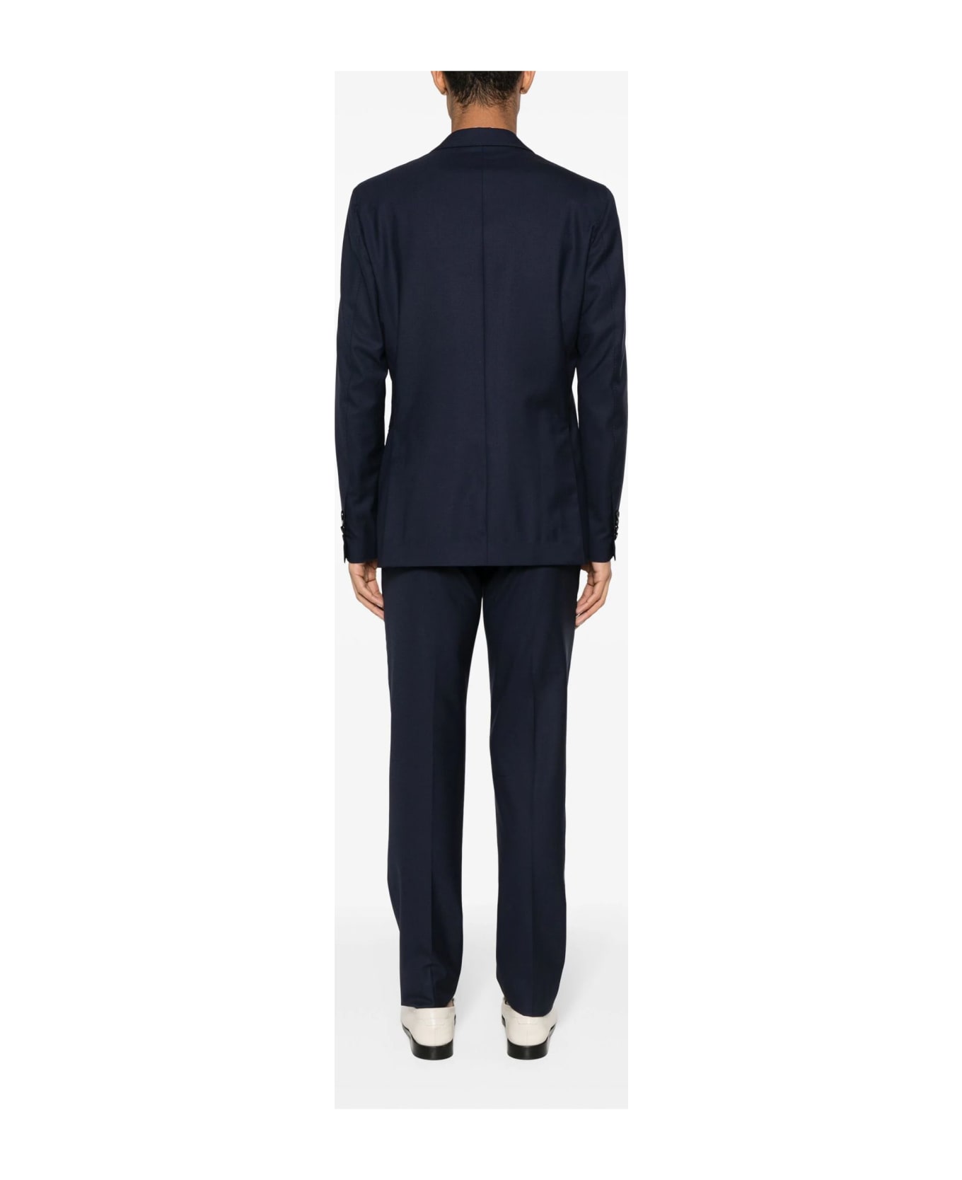 Lardini Navy Blue Wool-silk Blend Suit - Blue スーツ