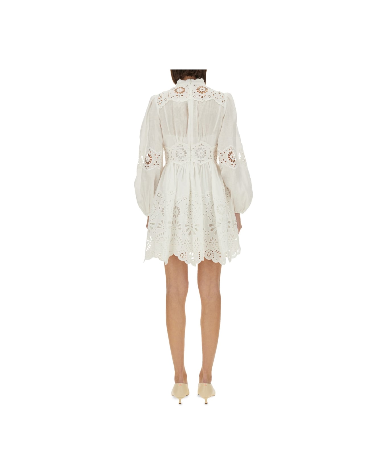 ワンピース ZIMMERMANN ACACIA LINEN MINI DRESS Zimmermann Acacia Linen Mini Shirtdress | Saks Fifth Avenue