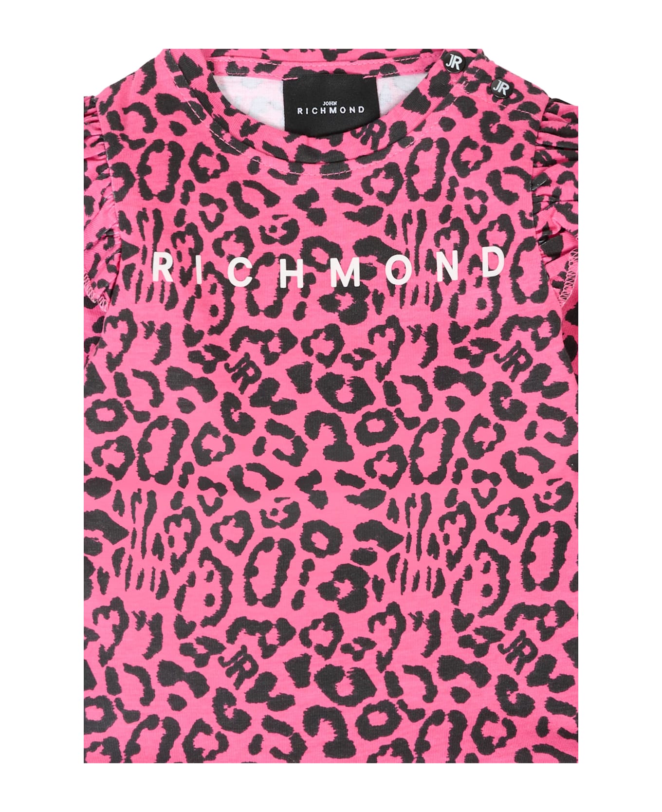 Richmond Fuchsia Bodysuit For Baby Girl With Animal Print - Fuchsia