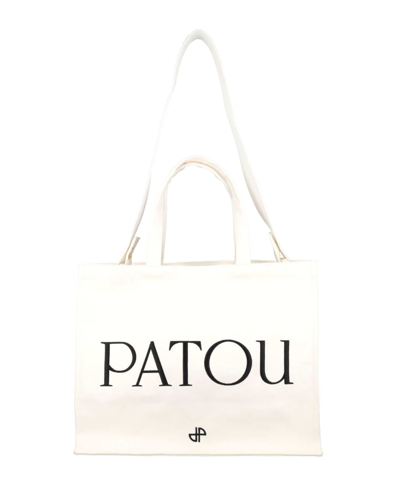 Patou Logo Tote - WHITE トートバッグ