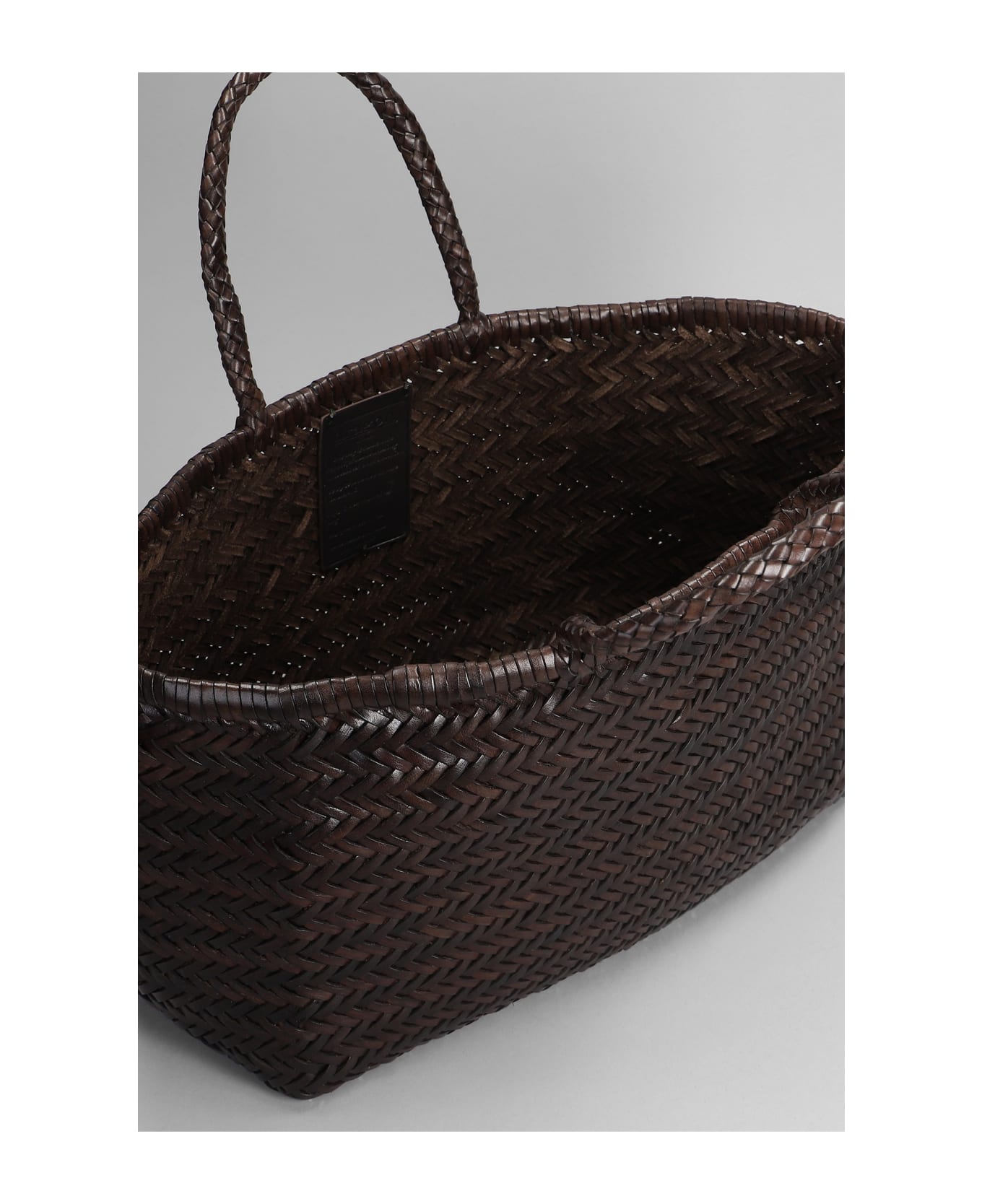 Dragon Diffusion Bamboo Triple Jump Tote In Brown Leather - brown