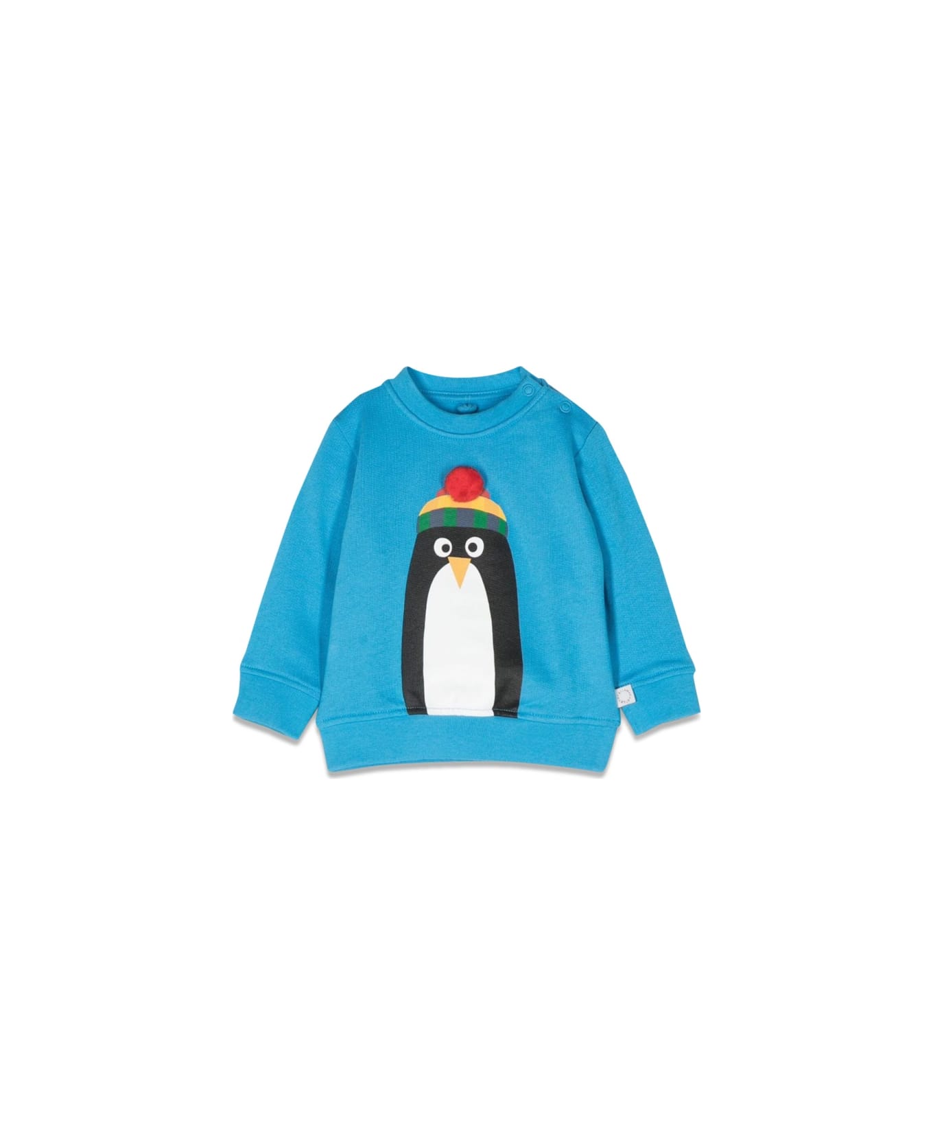 Stella McCartney Kids Penguin Crewneck Sweatshirt - AZURE ニットウェア＆スウェットシャツ