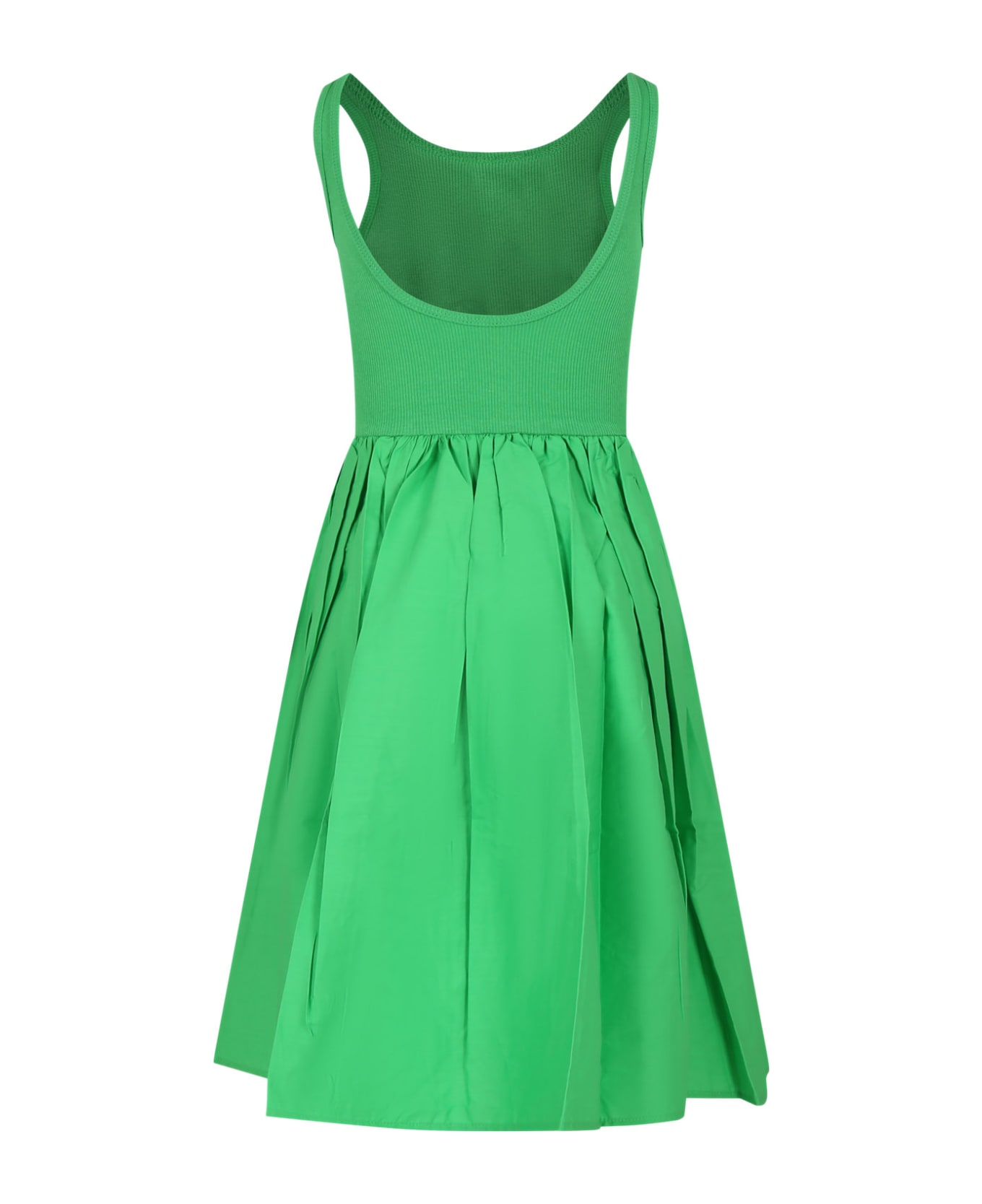 Molo Green Dress For Girl - Green