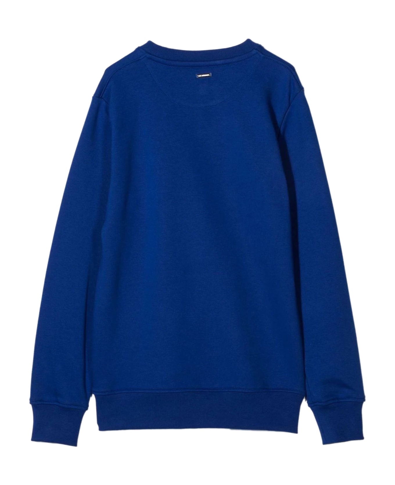 Les Hommes Blue Cotton Sweatshirt - Blu