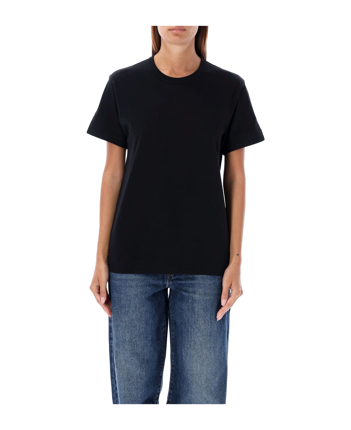 Comme des Garçons Play Back Red Heart Patch T-shirt - BLACK