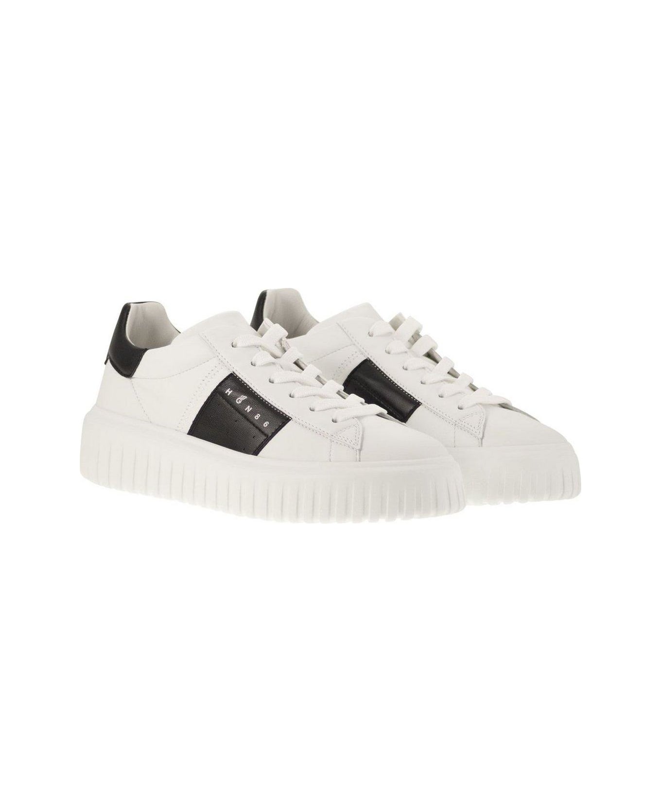 Hogan H-stripes Lace-up Sneakers