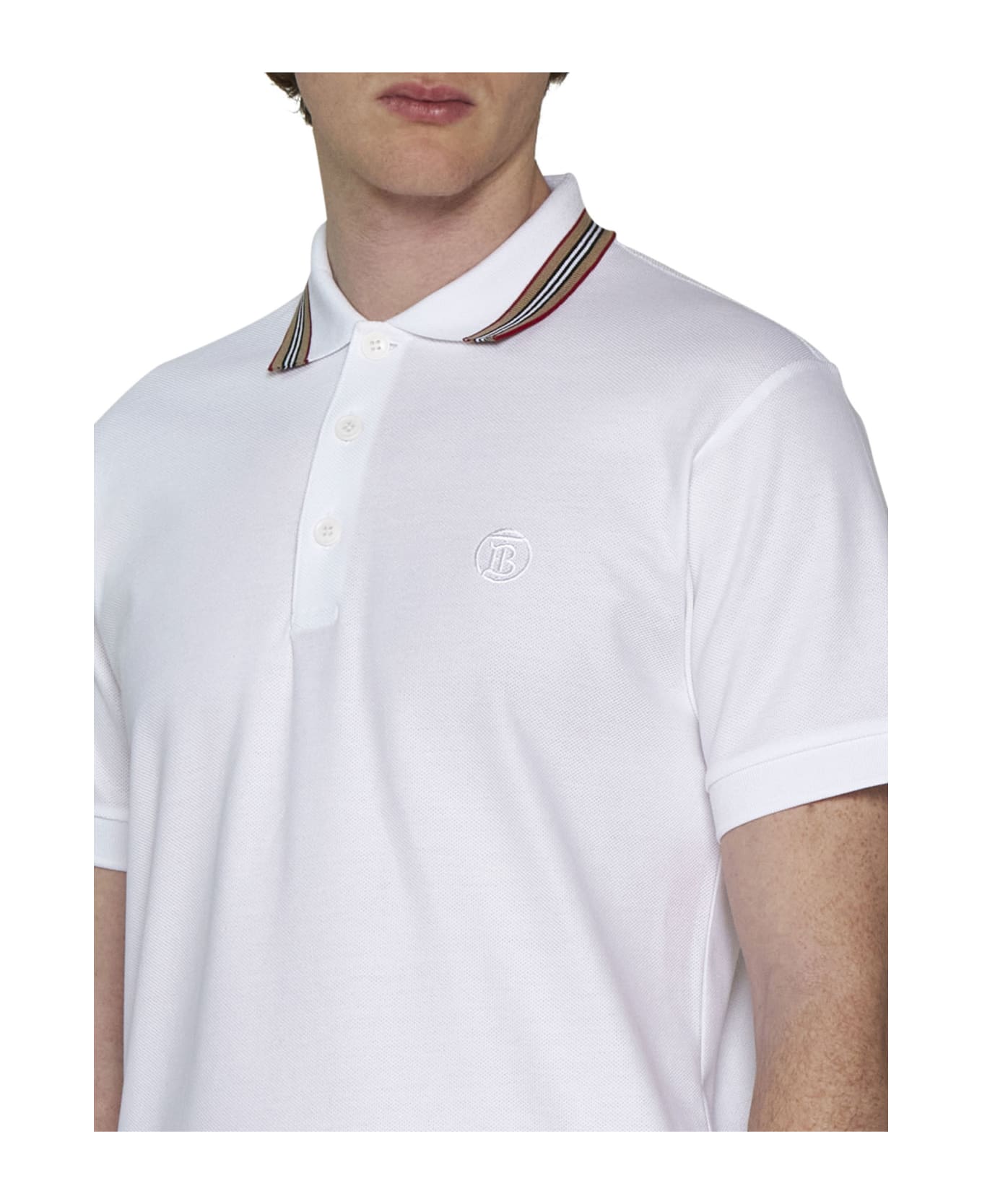 Burberry Polo Shirt - White ポロシャツ