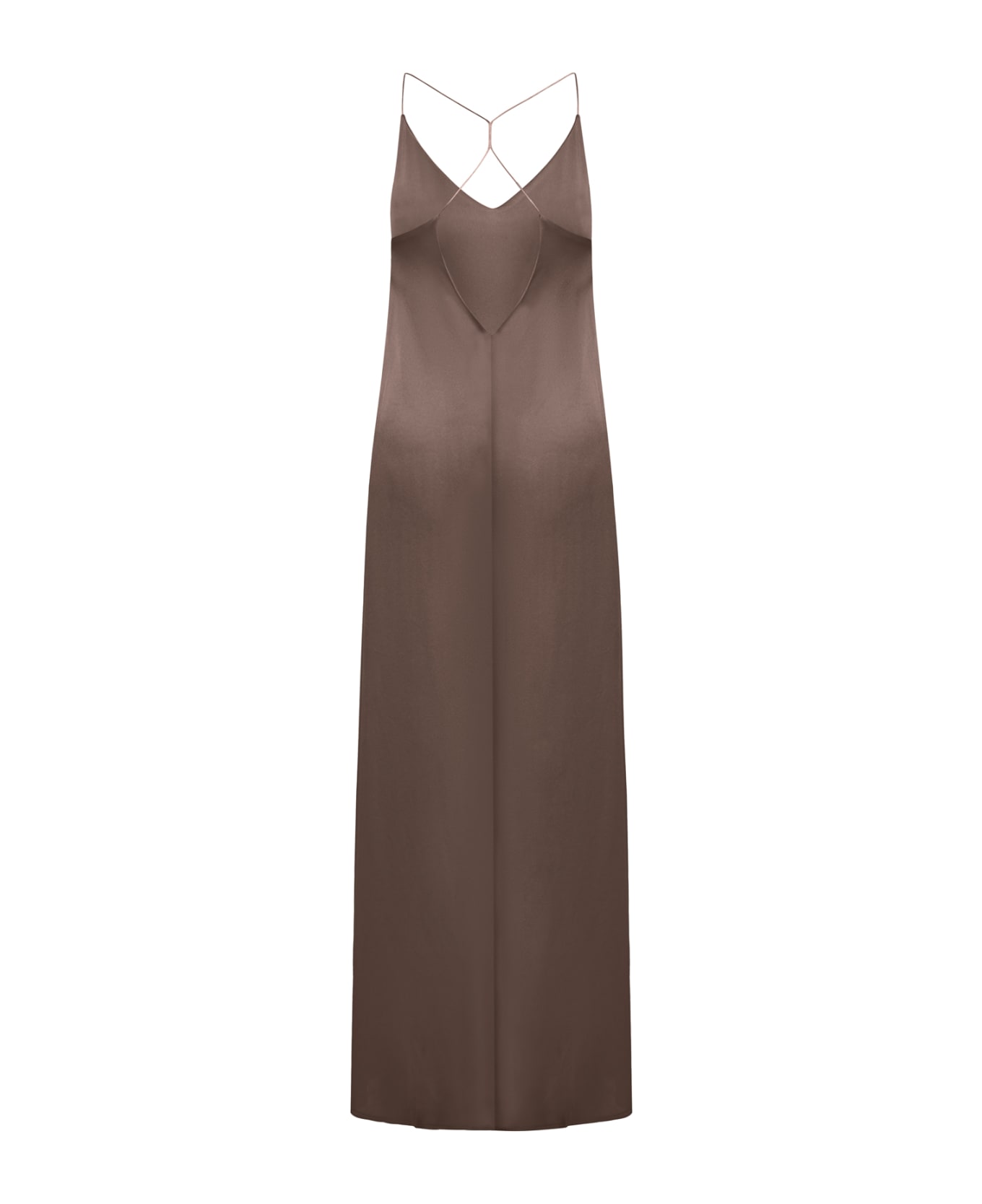 Nina Dress Athena Silk - Cioccolate