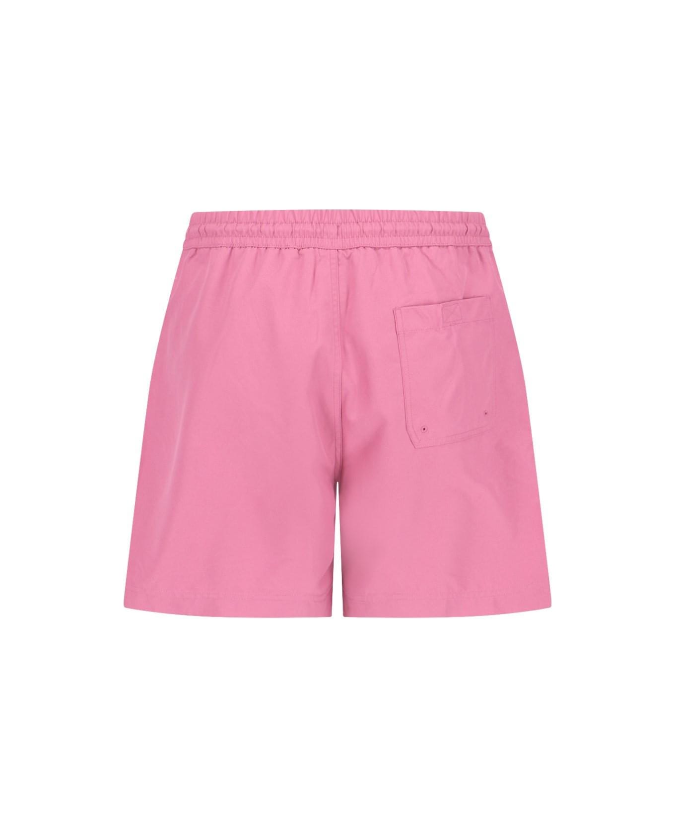 Carhartt WIP 'chase Swim Trunk' Swim Shorts - Pink