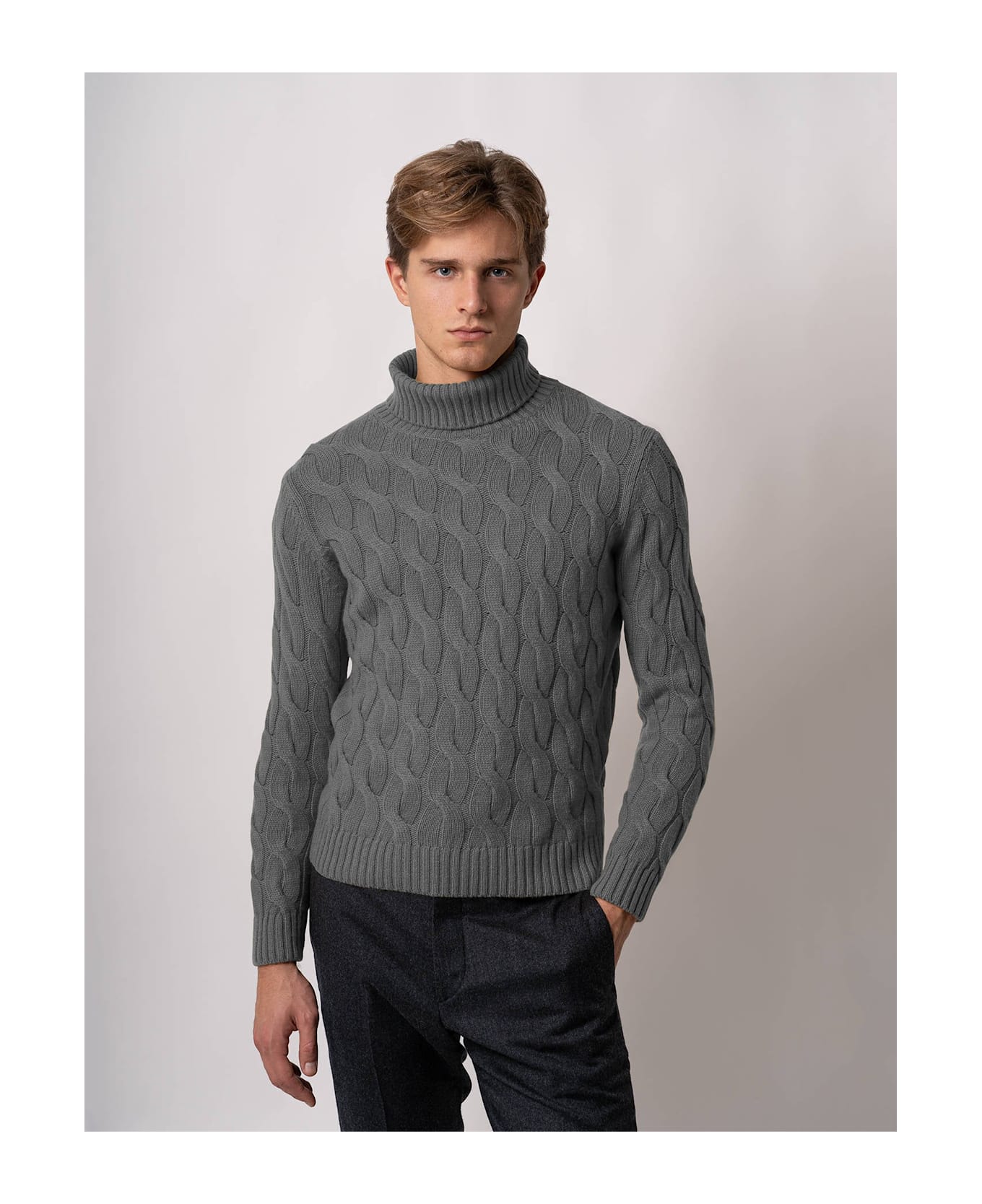 Larusmiani Turtleneck Sweater Col Du Pillon Sweater - DimGray