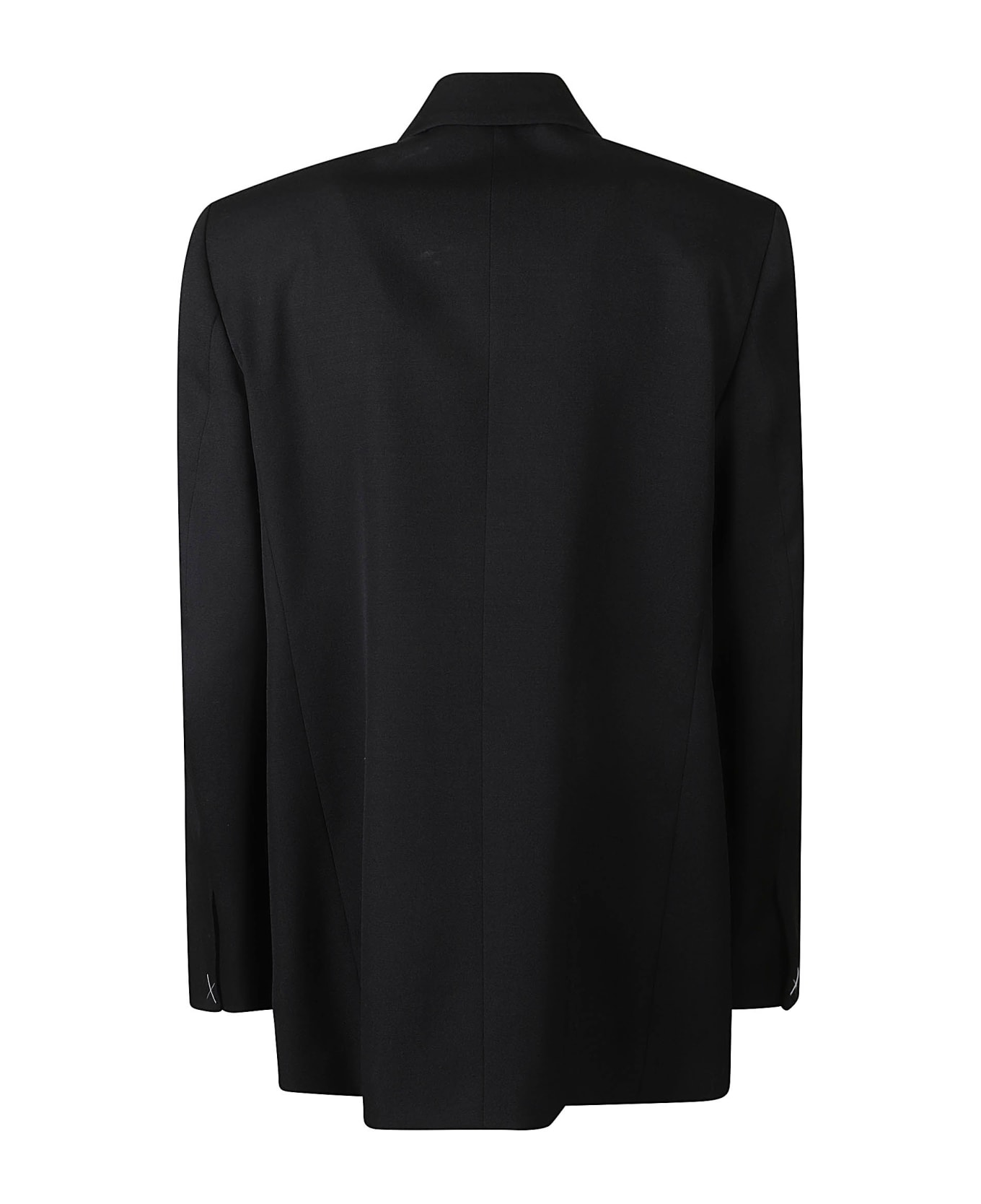 Lanvin Single Button Drop Shoulder Blazer - Black