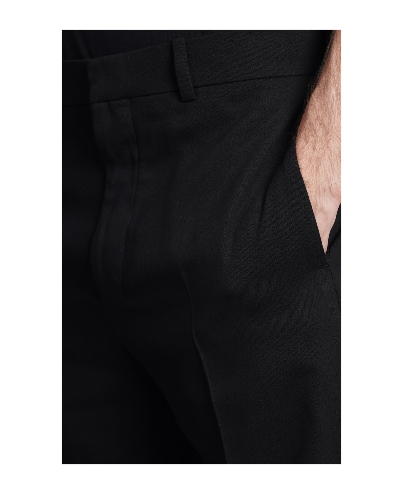 Ann Demeulemeester Pants In Black Wool - black