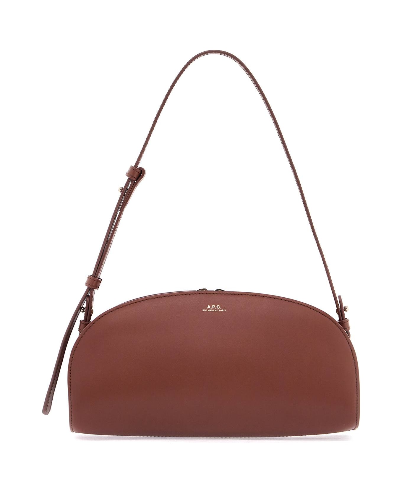 A.P.C. Demi-lune Shoulder Bag - BROWN