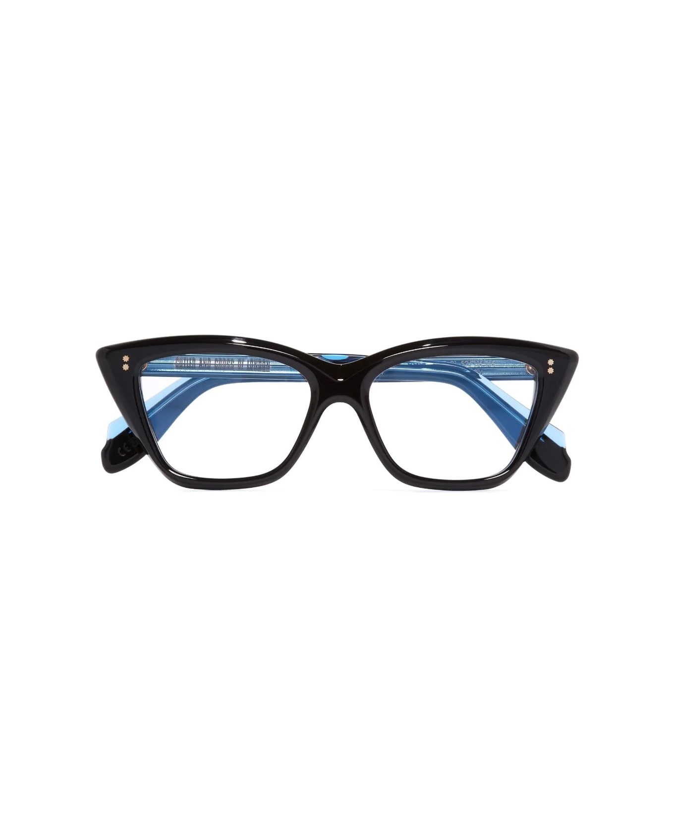 Cutler and Gross 9241 01 Blue On Black Glasses - Nero