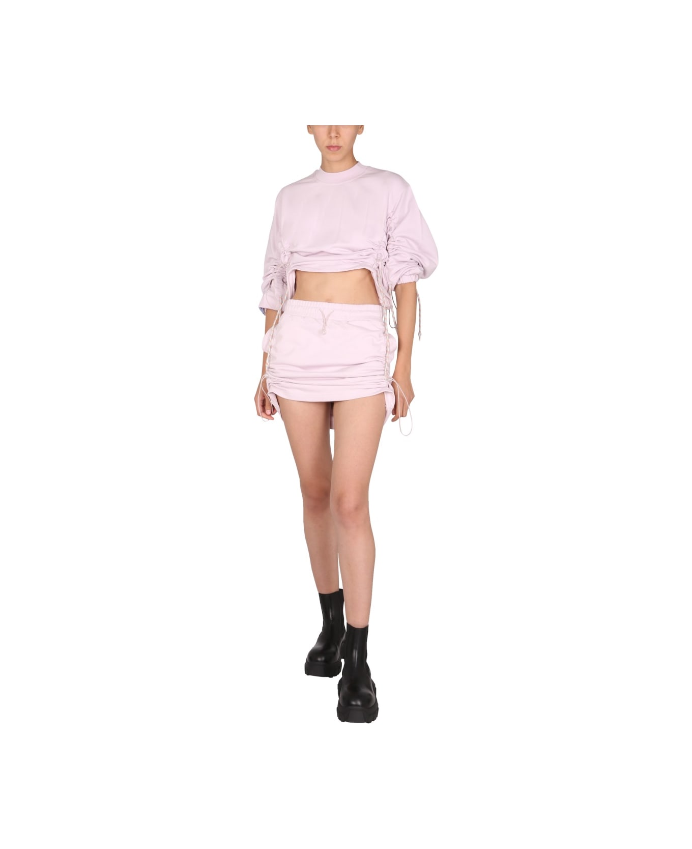 McQ Alexander McQueen "drawcord" Skirt - LILAC スカート
