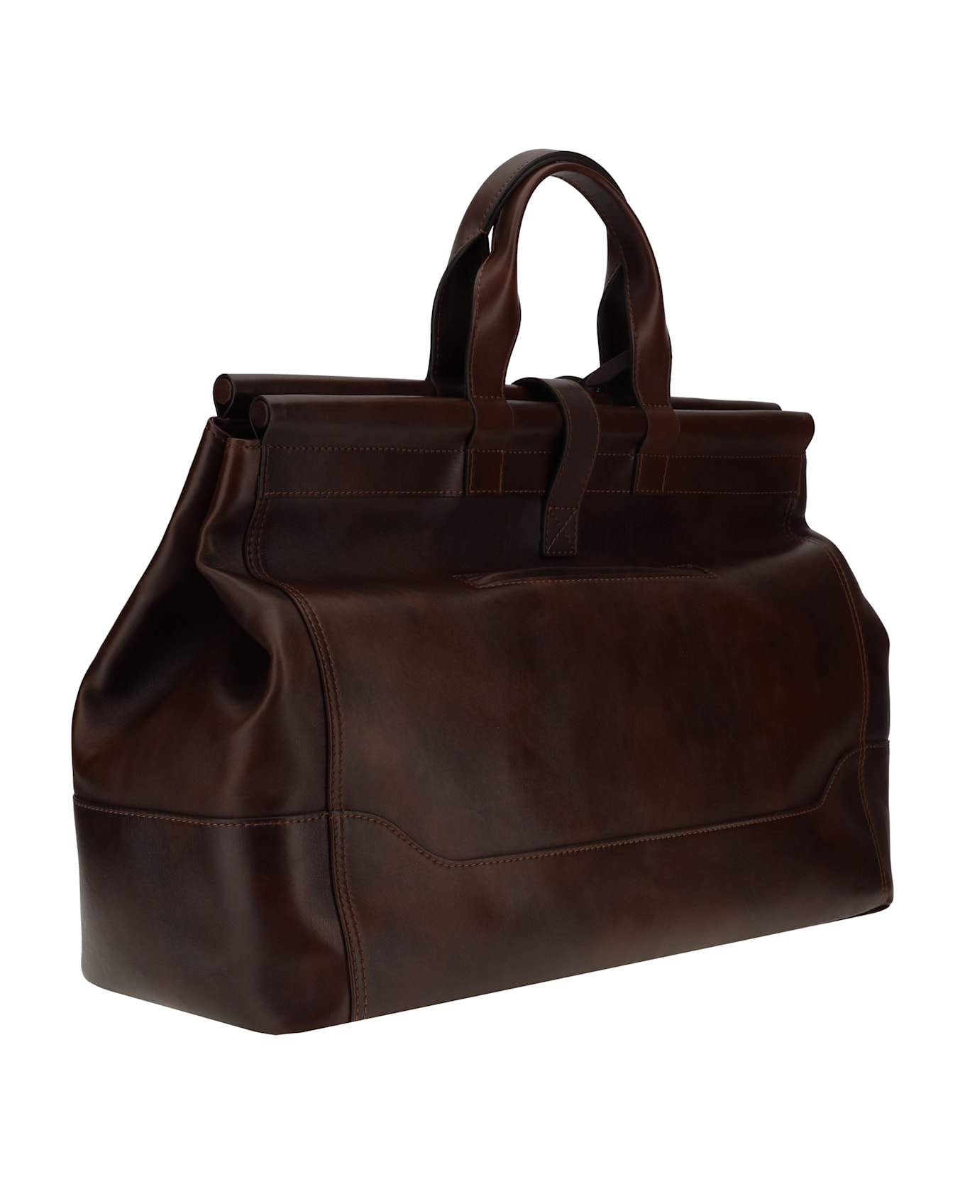 Brunello Cucinelli Leather Travel Bag