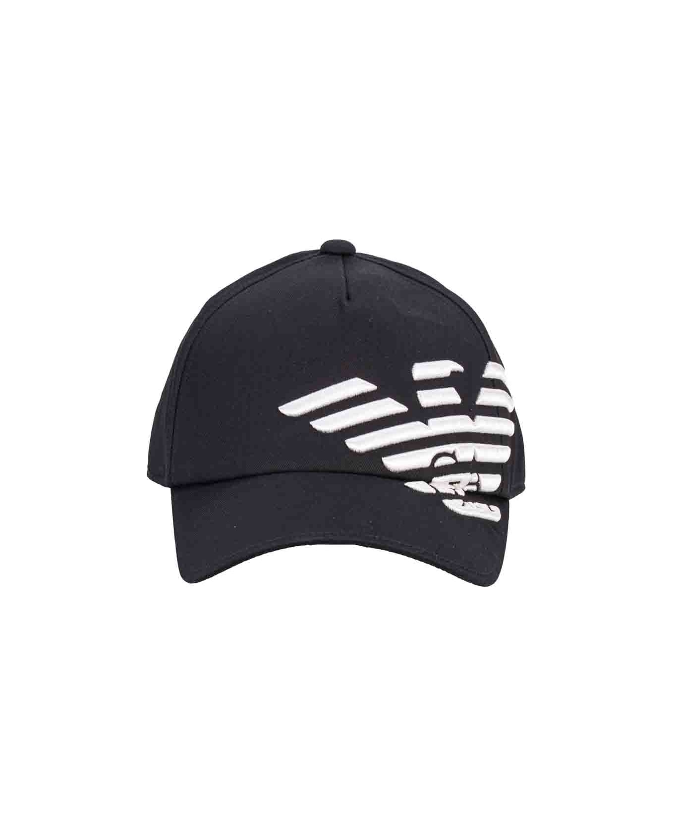 Emporio Armani Hats Black - Black