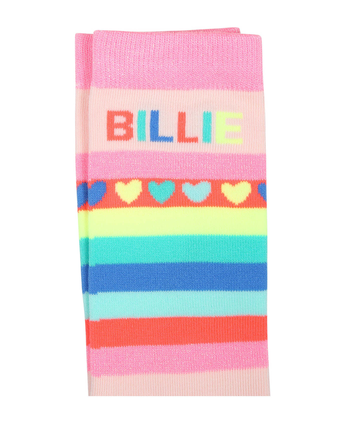 Billieblush Multicolor Socks For Girl With Logo - Multicolor シューズ