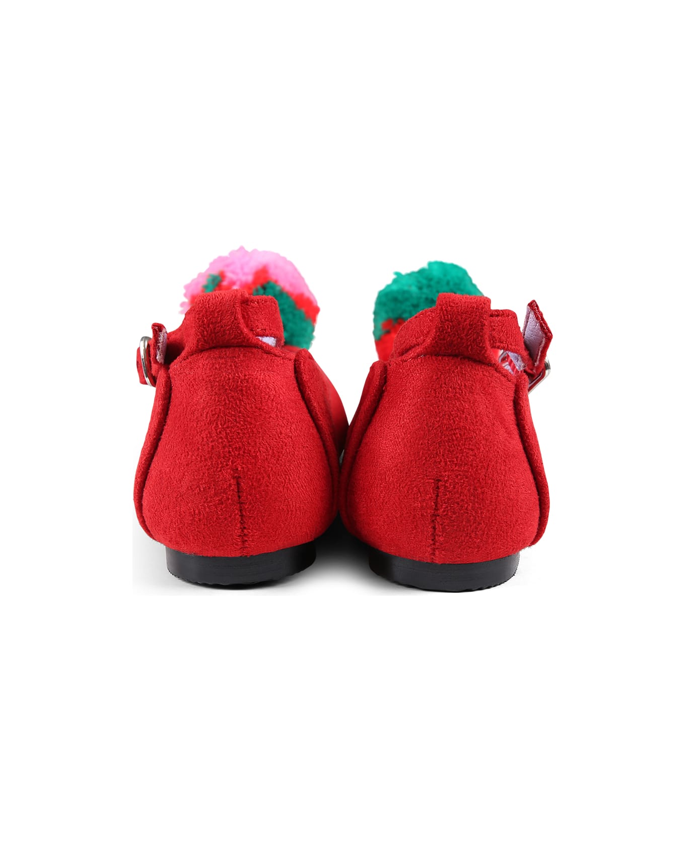 Stella McCartney Kids Red Ballet Flats For Girl - Red