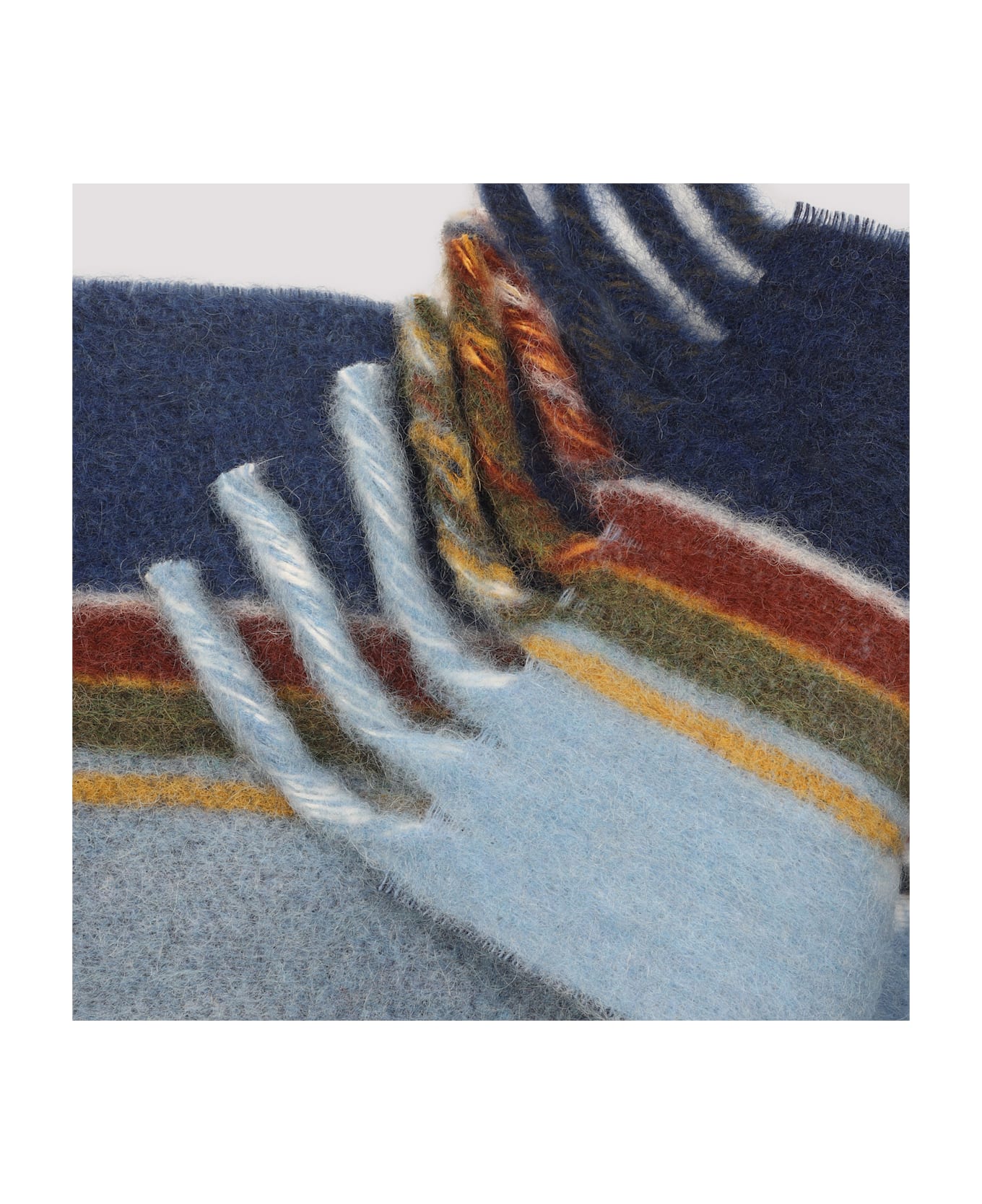 Marni Wool Scarf - Iris Blue