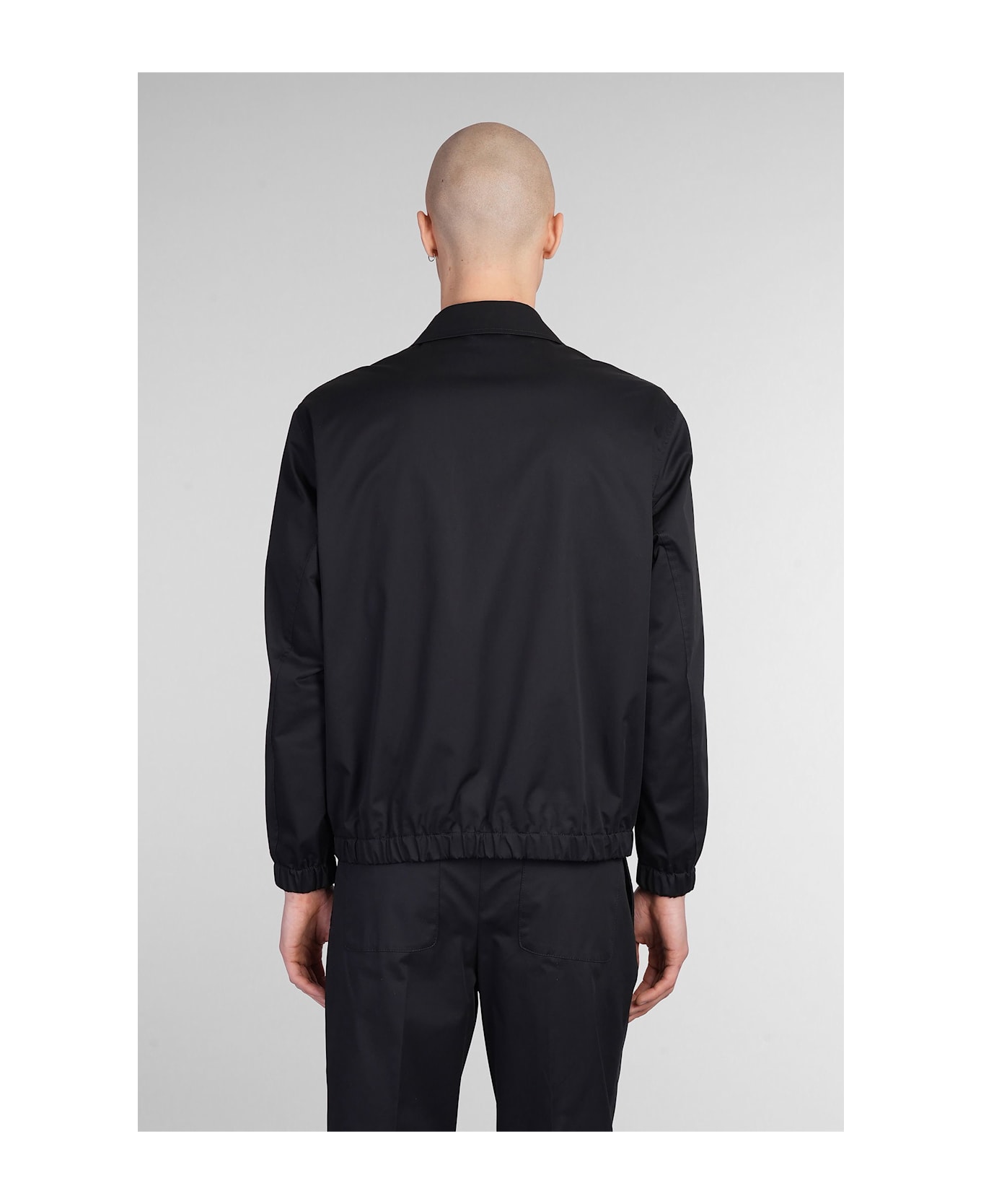 Lardini Casual Jacket In Black Cotton - black