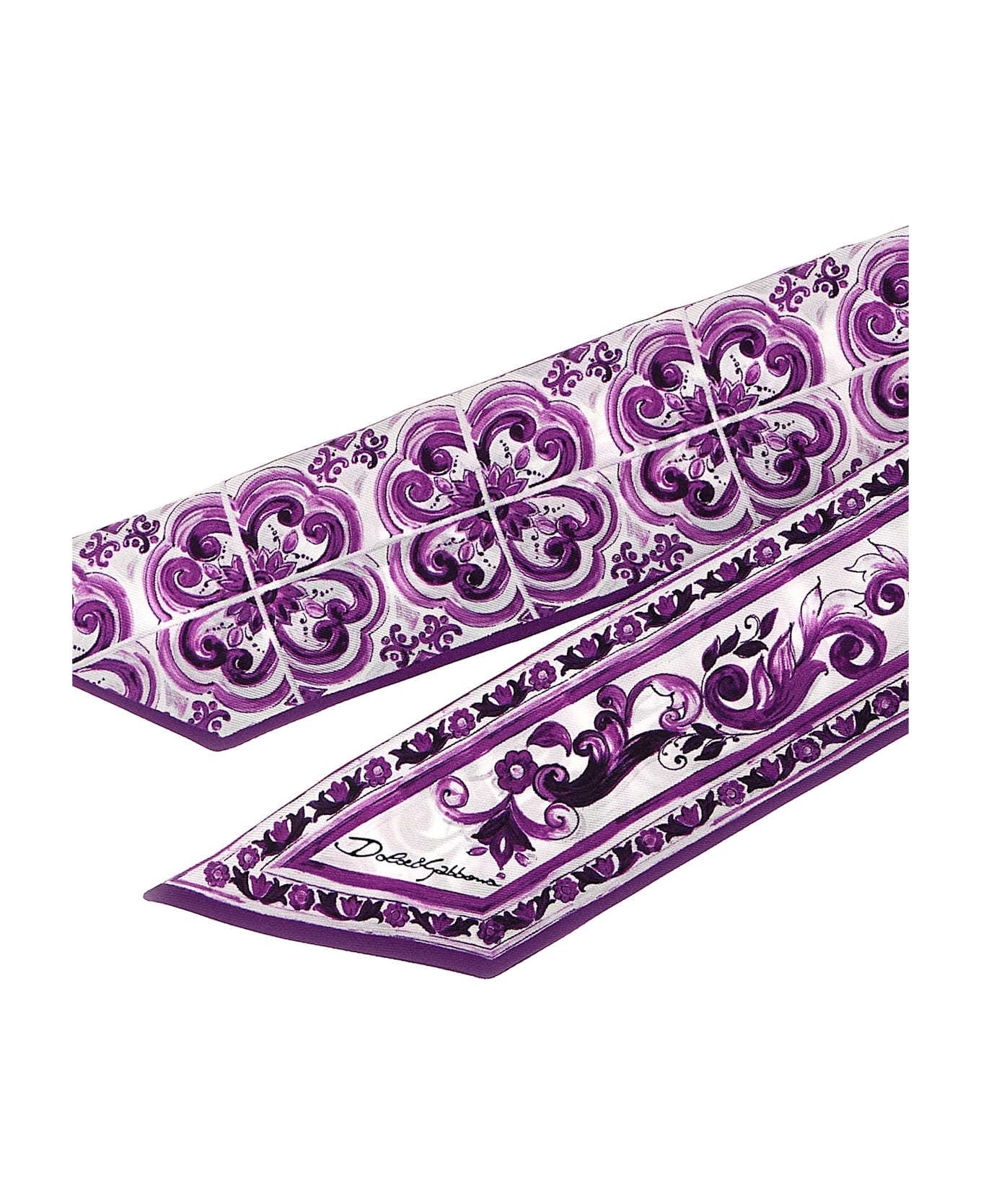 Dolce 
Gabbana Bandeau 
maiolica
 Print - Purple