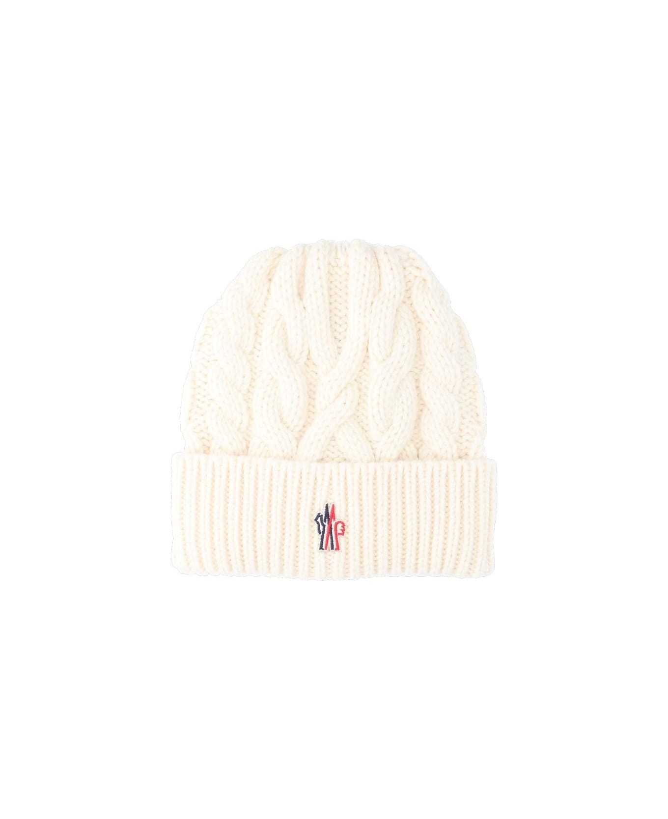 Moncler Grenoble Wool Logo Beanie